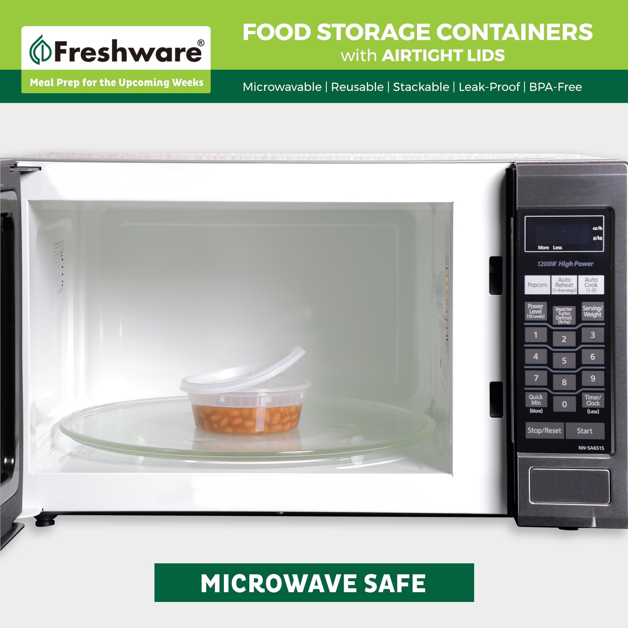 Plastic Containers with Lids, 8oz, 50-Pack - Image 5