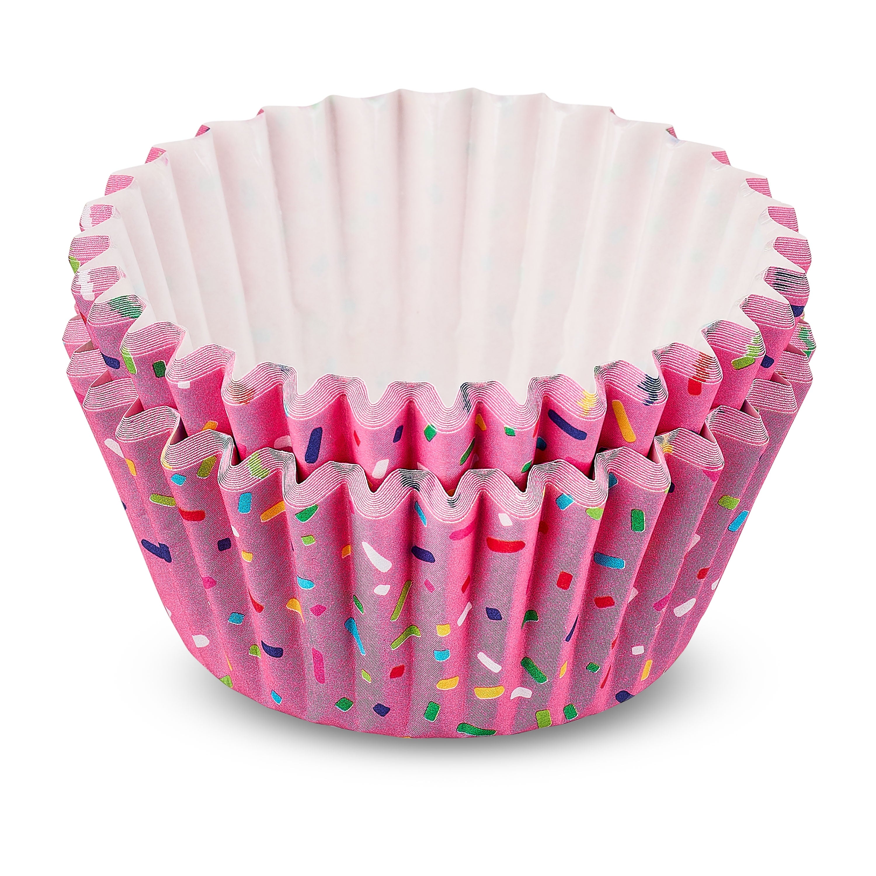 (4 pack) Great Value Pink Sprinkles Greaseproof Cupcake Liners, 24 Count - Image 5
