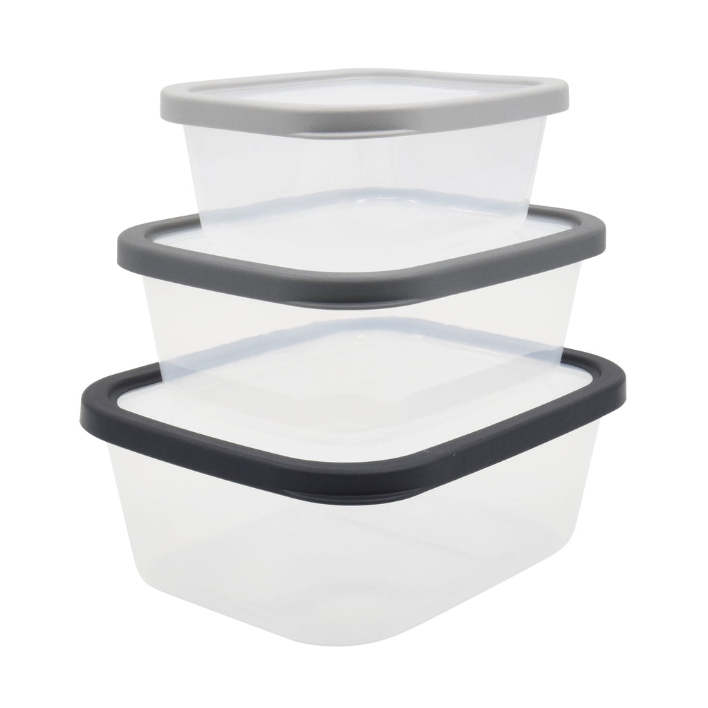 (4 pack) Durable 6 Piece Plastic Food Storage Container Set, Mulit Size Pack, Well Suited to Refrigerator Organizatio... - Image 6
