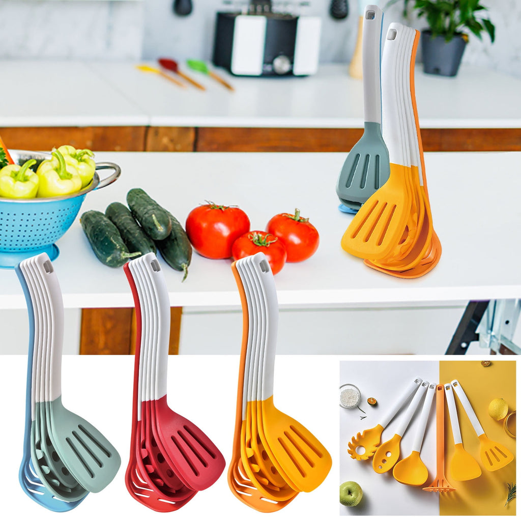 6 Pcs Silicone Cooking Utensils Set, Non Scratch & Non Stick Cooking Utensils Set Heat Resistant Cookware Kitchen Gad... - Image 4