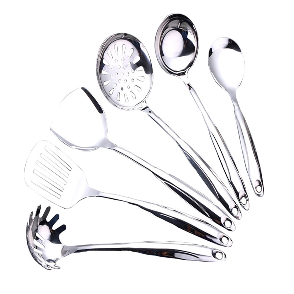Stainless Steel Kitchen Utensil Set with Comfortable Handles, Essential Cooking Gadgets for Home and - Image 3