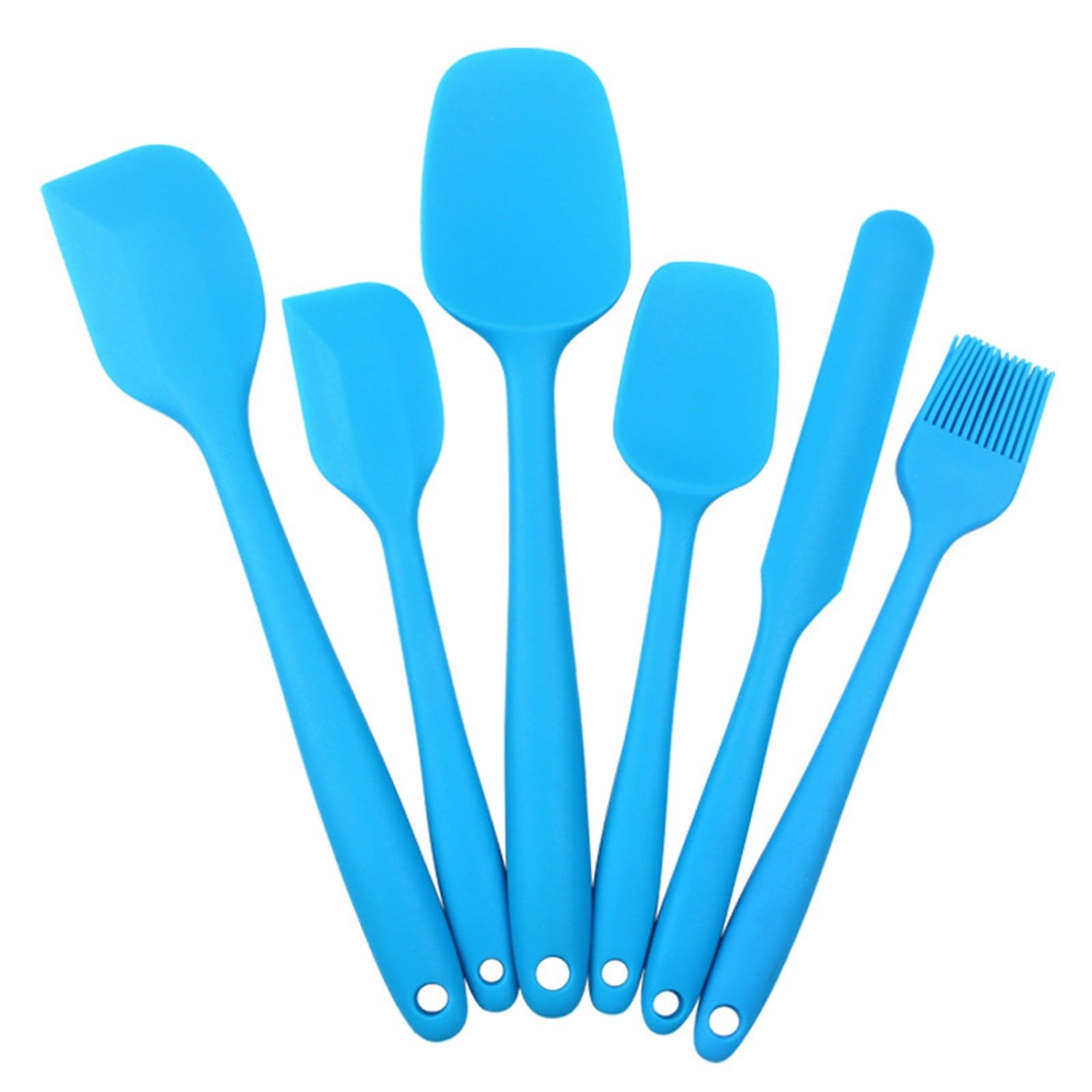 XMMSWDLA Culinary Couture 6-Piece Stainless Steel & Silicone Kitchen Utensils Set, Silicone Cooking Utensils, Heat Resistant Kitchen Cooking - Image 2
