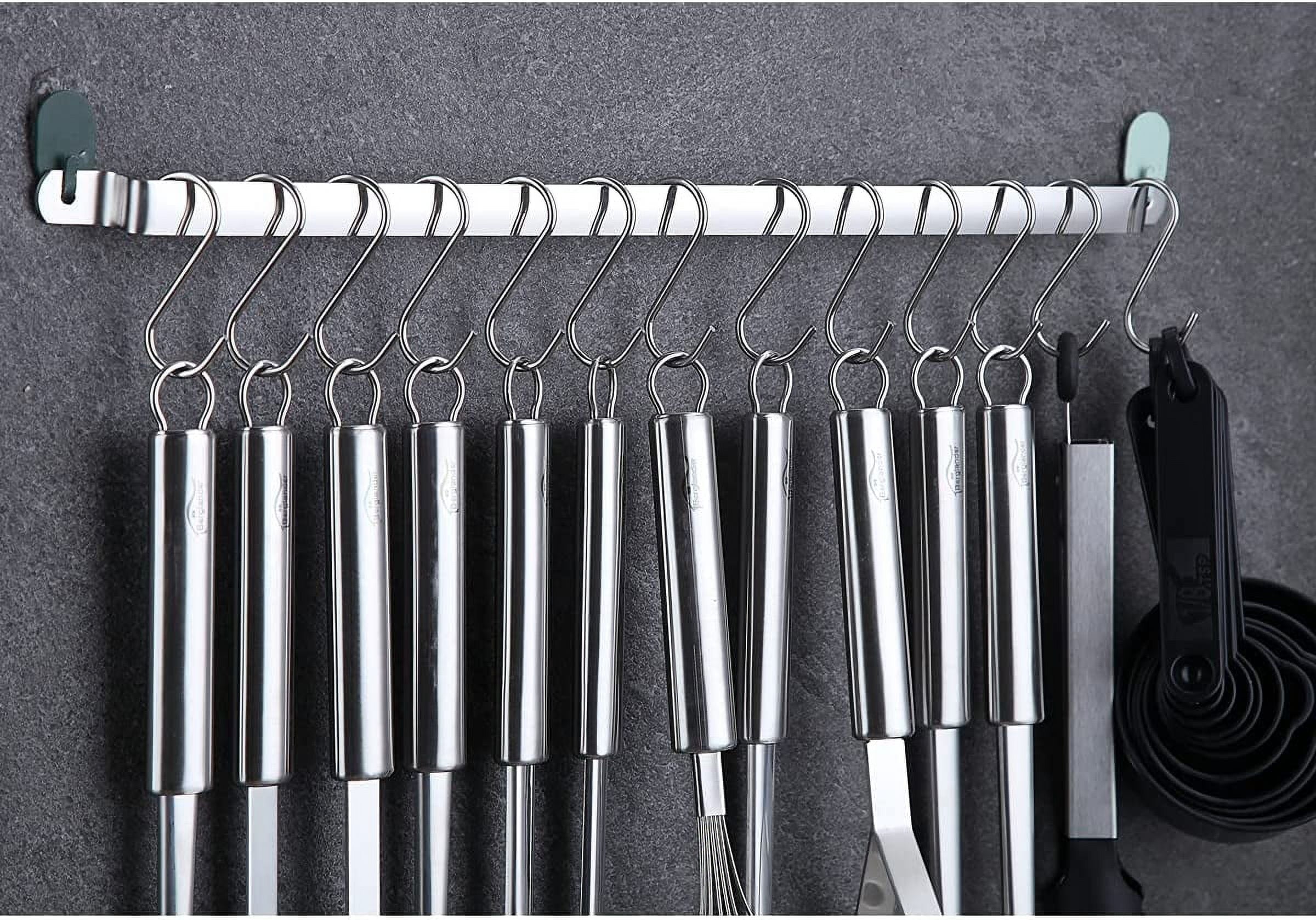 ReaNea Kitchen Utensils Set 37 Pieces, Stainless Steel Cooking Utensils Set, Kitchen Gadgets Cookwarewith Hooks For Hanging Kitchen Tool Set - Image 5