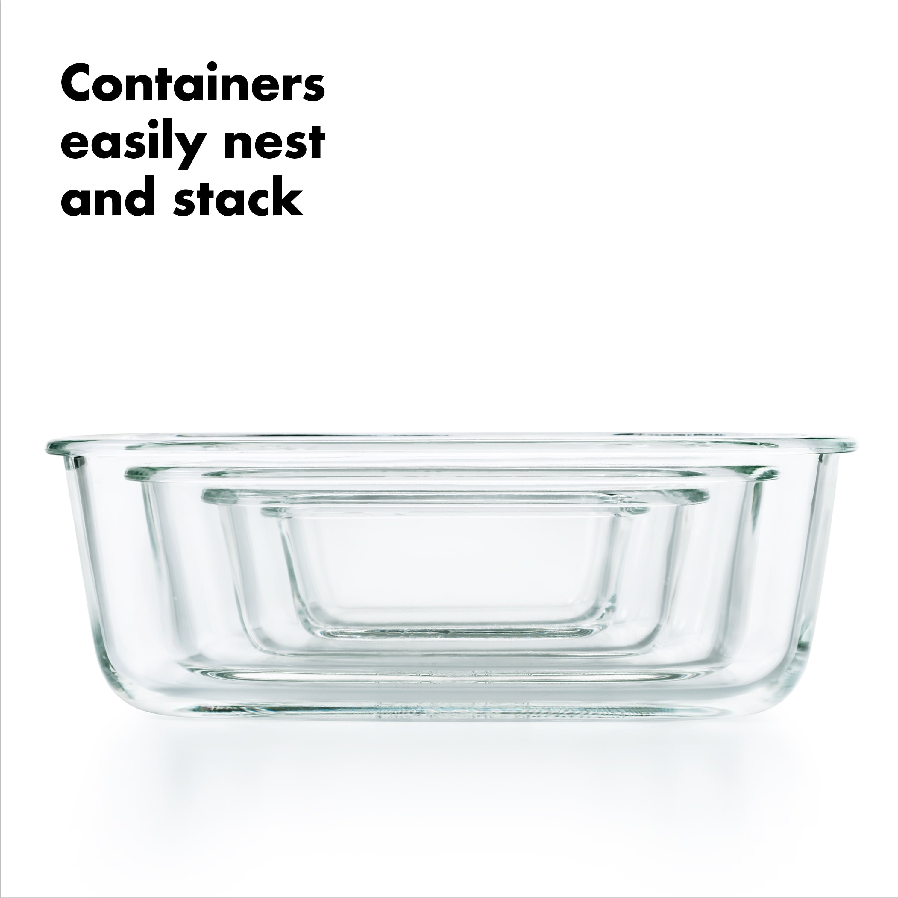 Seal 3.5 Cup Glass Rectangle Container, Well Suited to Refrigerator Organization - Image 3