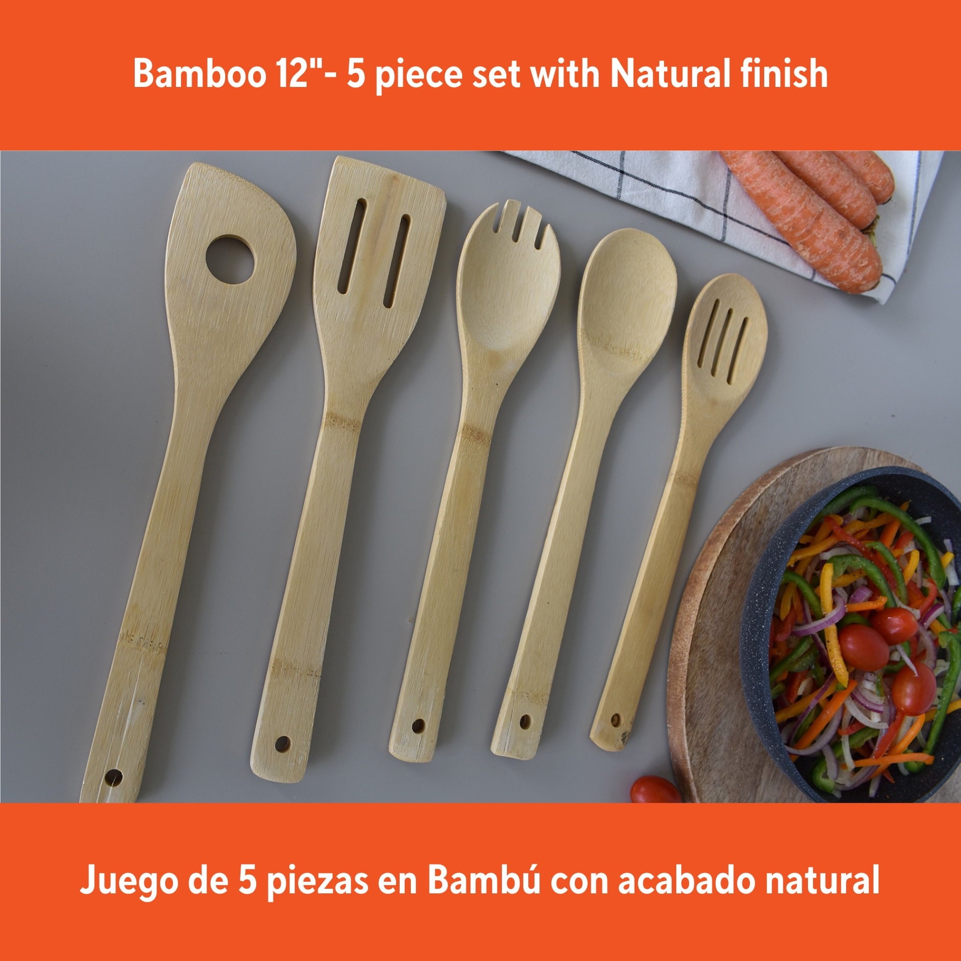 5pc Bamboo Tool Set - Image 3