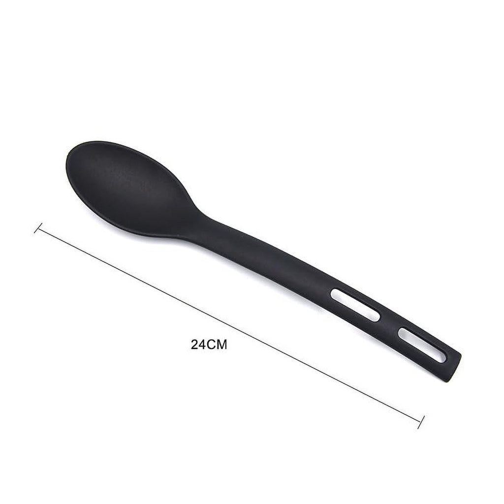 3 PCS Anti-Scratch Nylon Kitchen Utensils Set, Kitchen Cooking Tools Mini Nylon Kitchen Utensils Set Slotted Turner Solid Spoon Fork Childre - Image 5