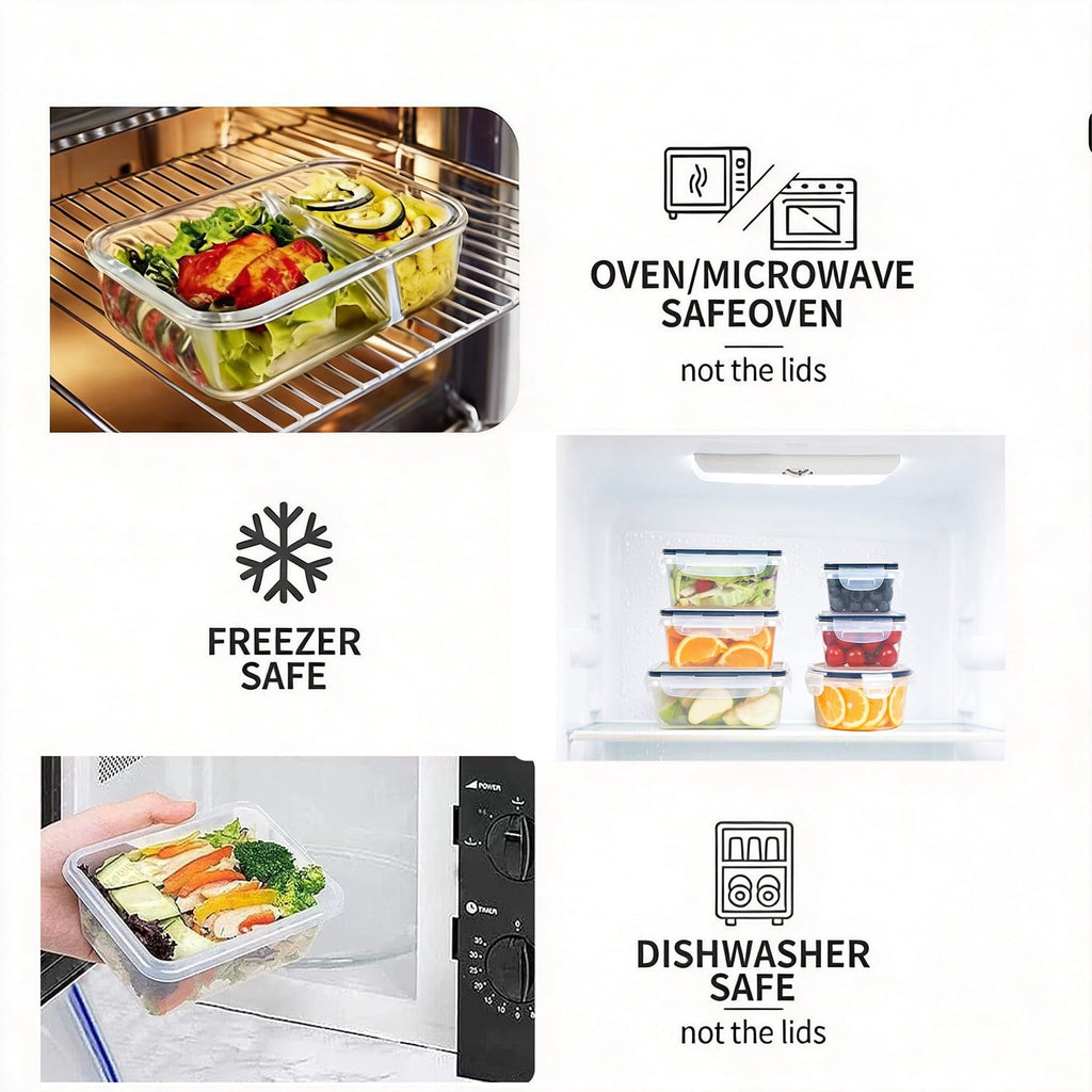 50 Pcs Food Storage Containers with Lids (24 Containers + 24 Lids+ Labels & Marker), Meal Prep Containers for Pantry Organization and Kitche - Image 3