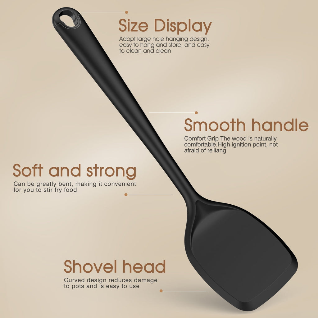 Silicone Kitchen Utensils Set, 600°F Heat Resistant Silicone Cooking Utensils, Spatula, Spoon, Whisk, Tongs, Kitchen Gadgets Tools Sets for - Image 6