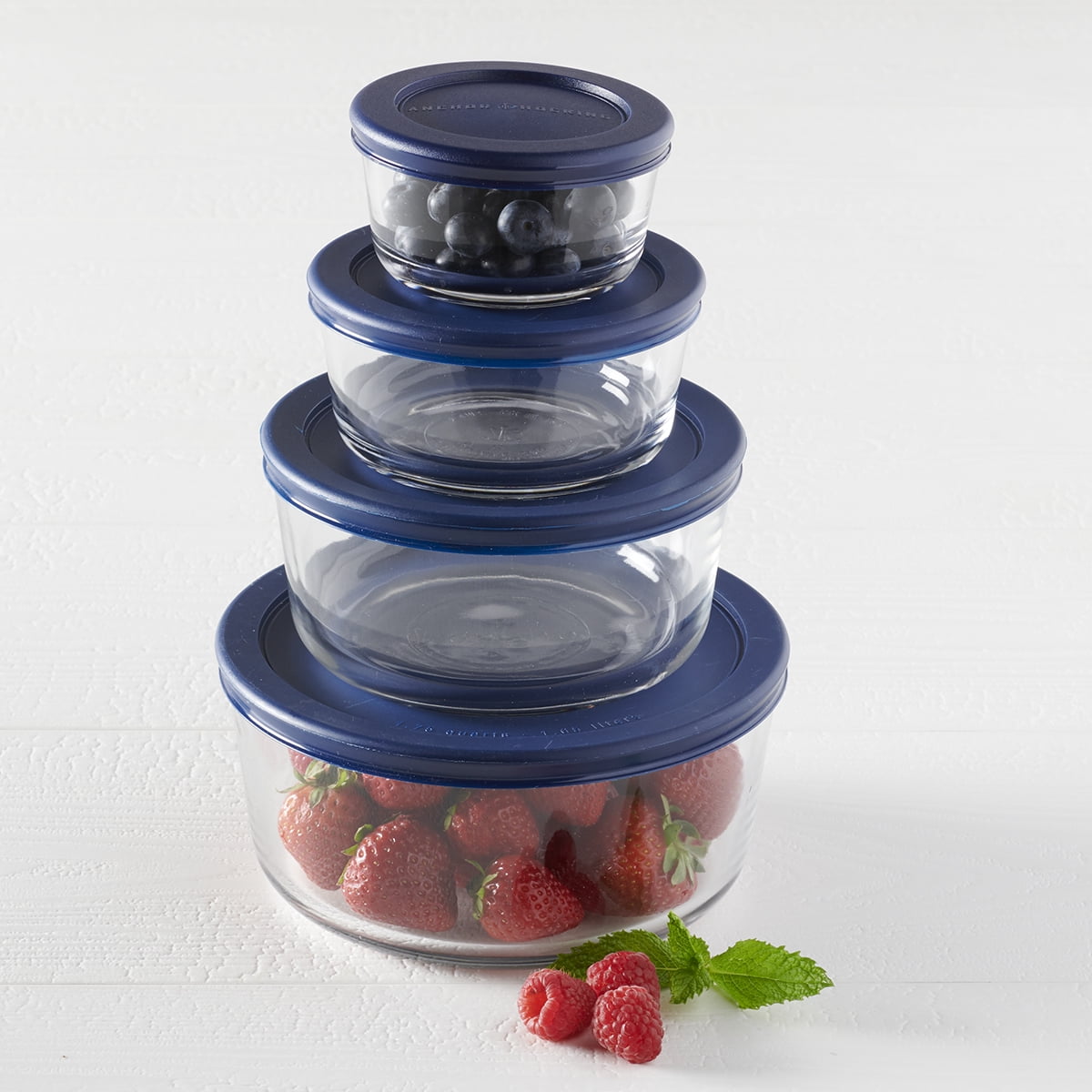 Anchor Hocking Glass Food Storage Containers with Lids, 8 Piece Set - Image 5