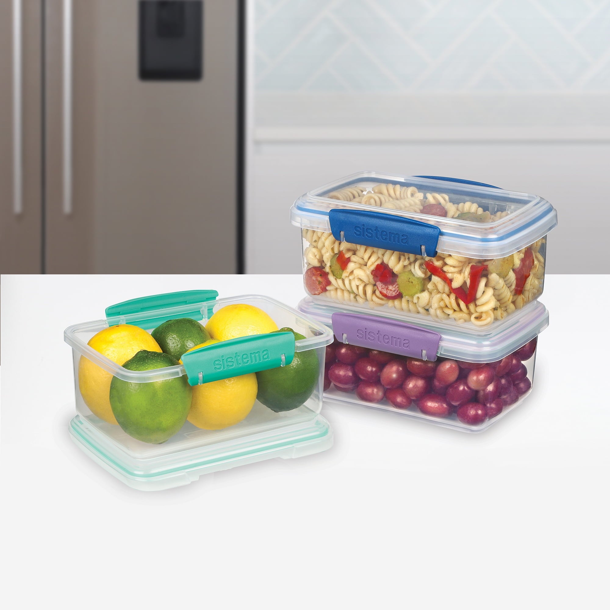 Sistema KLIP IT 4.1 Cup Plastic Food Storage Containers, Set of 3 - Image 5