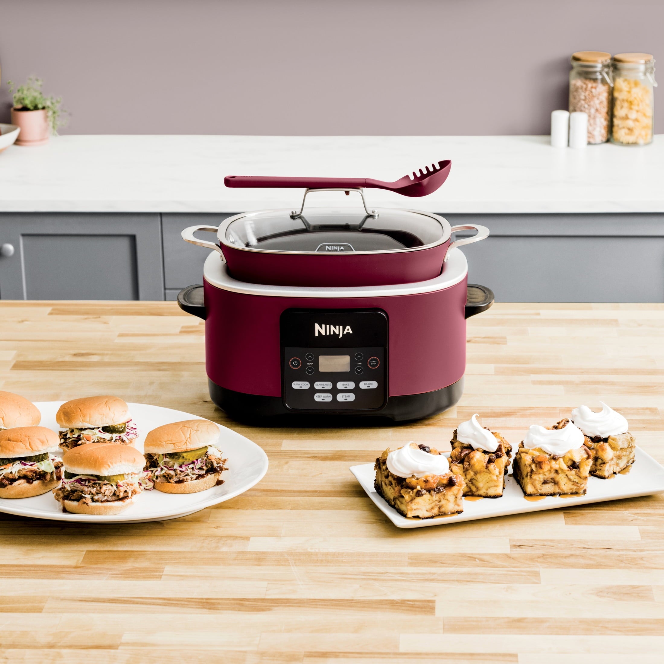 10-in-1 Possible 8.5 Qt Multi-Cooker, Slow Cook, Dutch Oven, Steamer, Triple Heat Fusion, Glass Lid & Integrated Spoo... - Image 5
