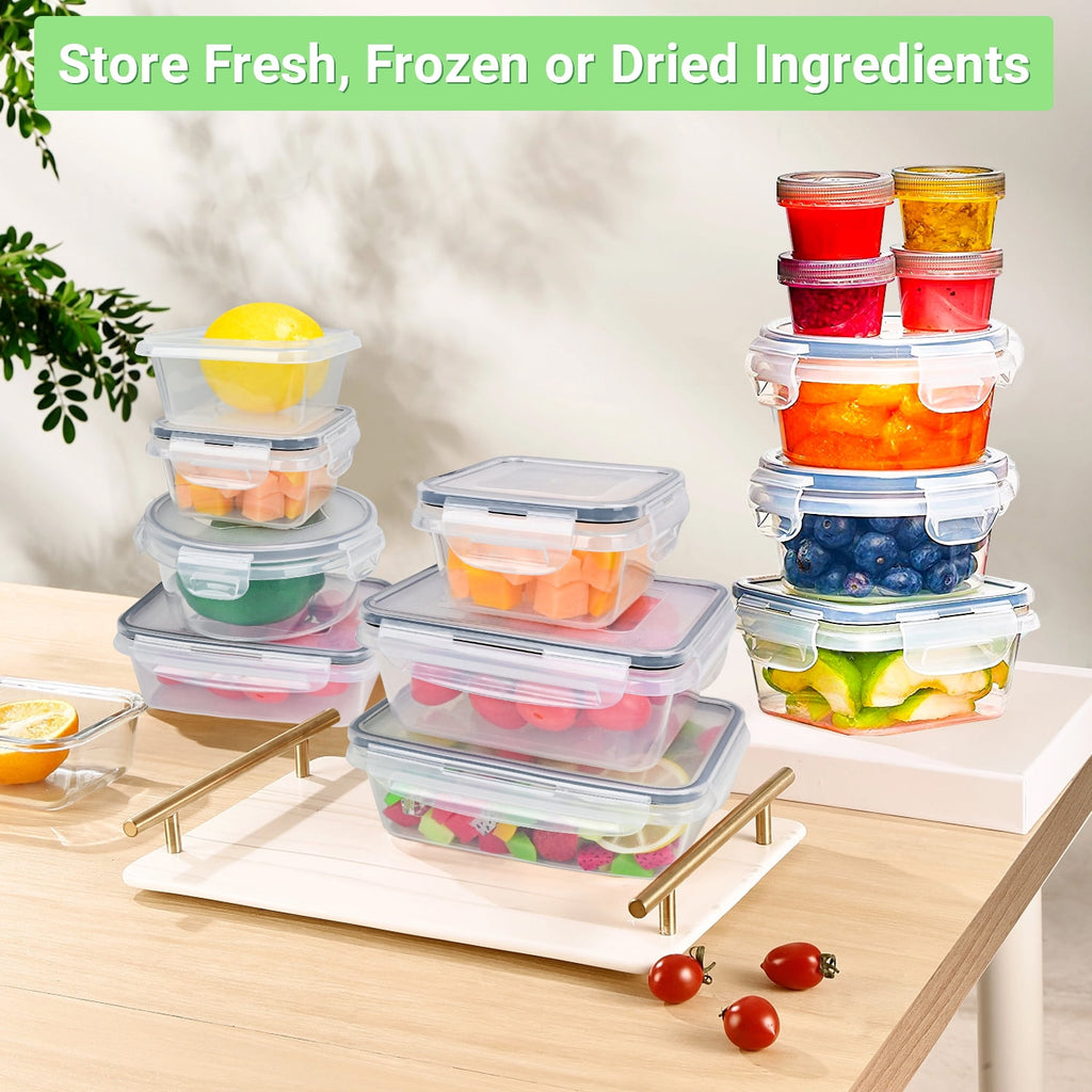 Containers with Airtight Lids: 52 PCS Kitchen Containers for Pantry Organizers and , BPA-Free Meal Prep Container wit... - Image 4