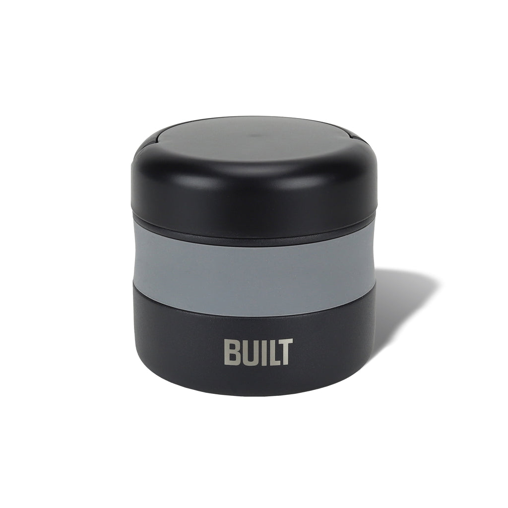 BUILT 12 oz Wide Mouth Vacuum Insulated Food Jar with Handle, Black and Gray, A Practical Choice for School Lunches and Activities to keep M - Image 6