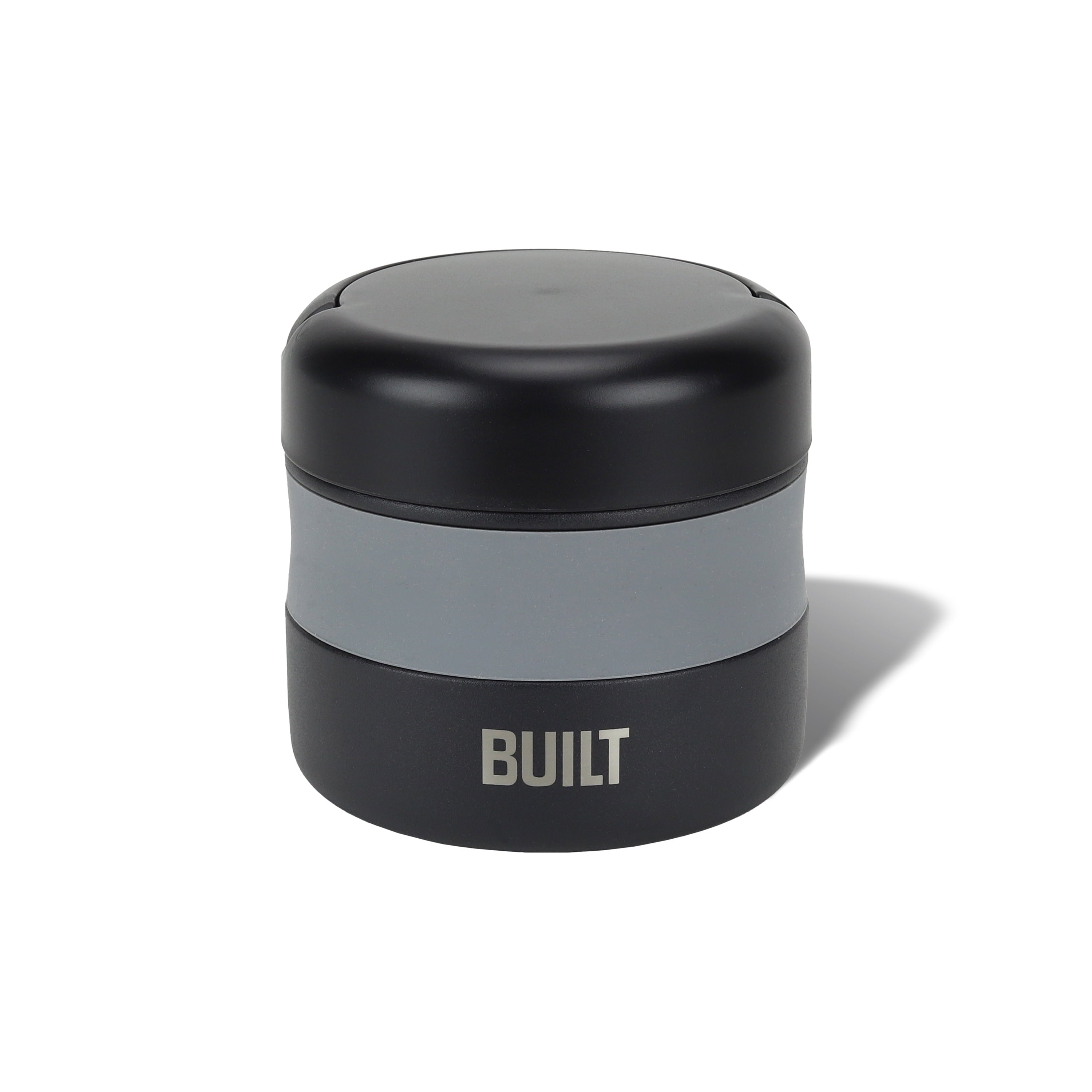 BUILT 12 oz Wide Mouth Vacuum Insulated Food Jar with Handle, Black and Gray, A Practical Choice for School Lunches and Activities to keep M - Image 6