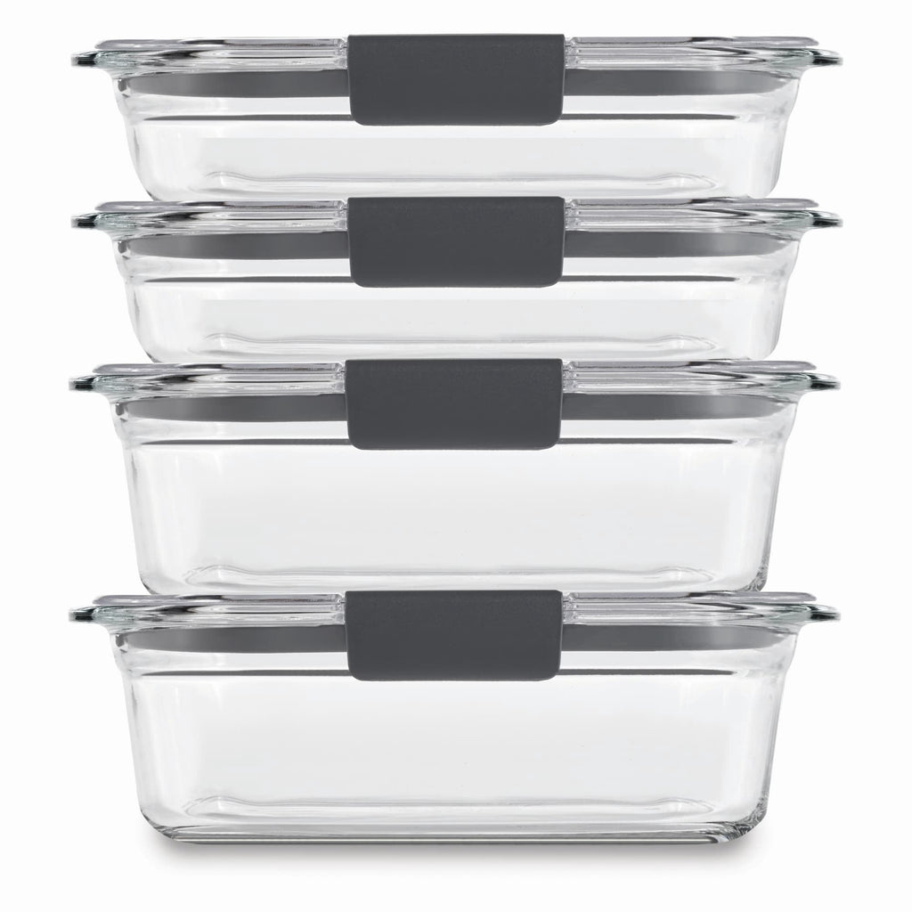 Glass Variety Set of 4 Food Storage Containers with Latching Lids - Image 2