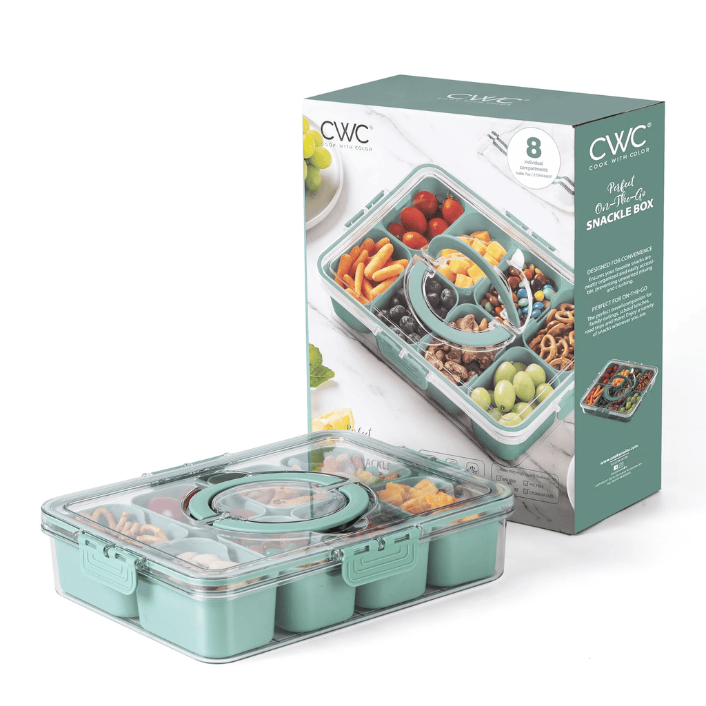 Snackle box for Kids Lunch Box and Snack Container, Sage - Image 3