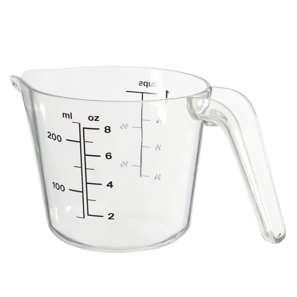 1 Cup Large Spout Plastic Measuring Cup, Clear - Image 3