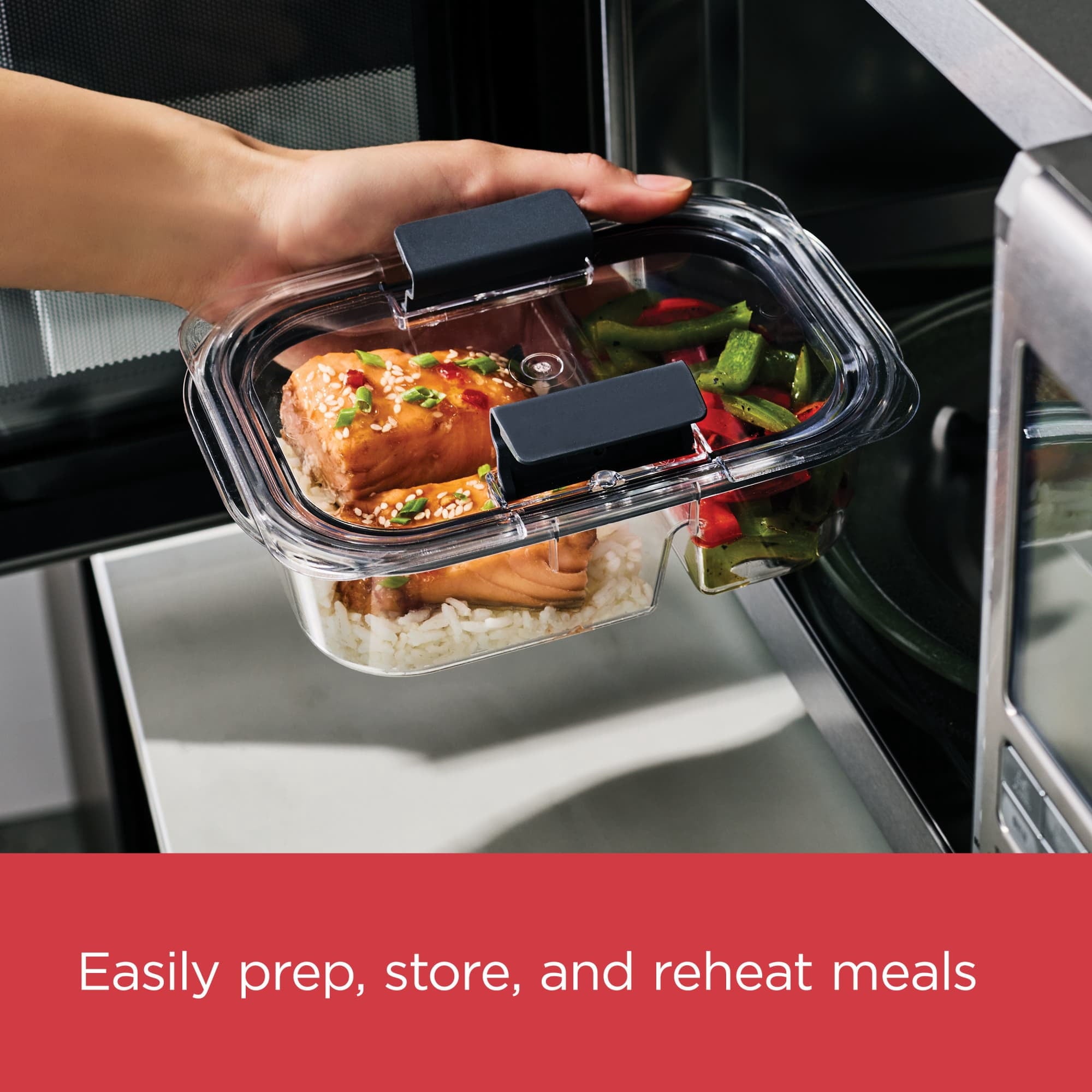 10 Piece 2 Compartment Meal Prep Food Storage Containers, 2.85 Cup - Image 4