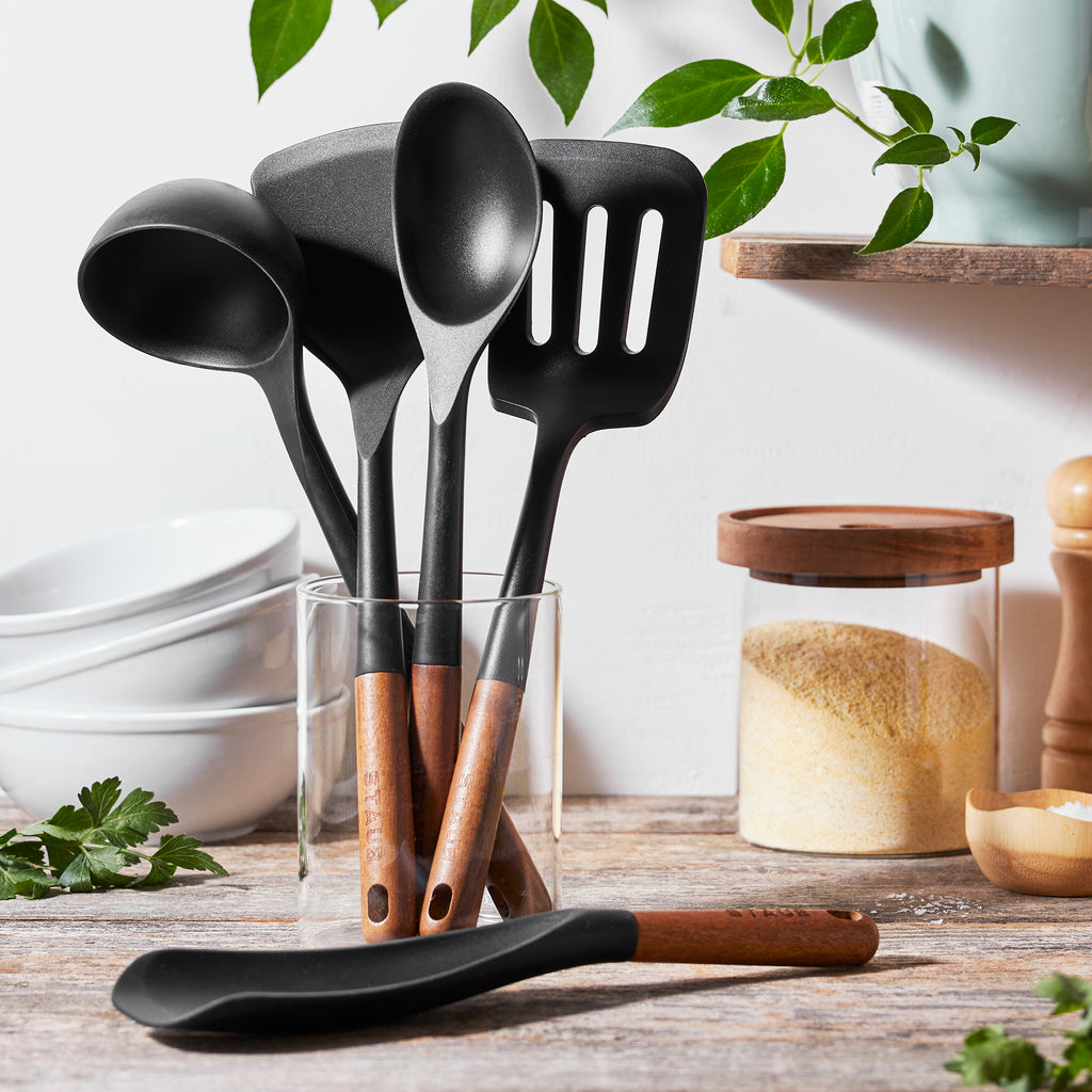 Staub Silicone with Wood Handle 5-pc Cooking Utensil Set - Image 2