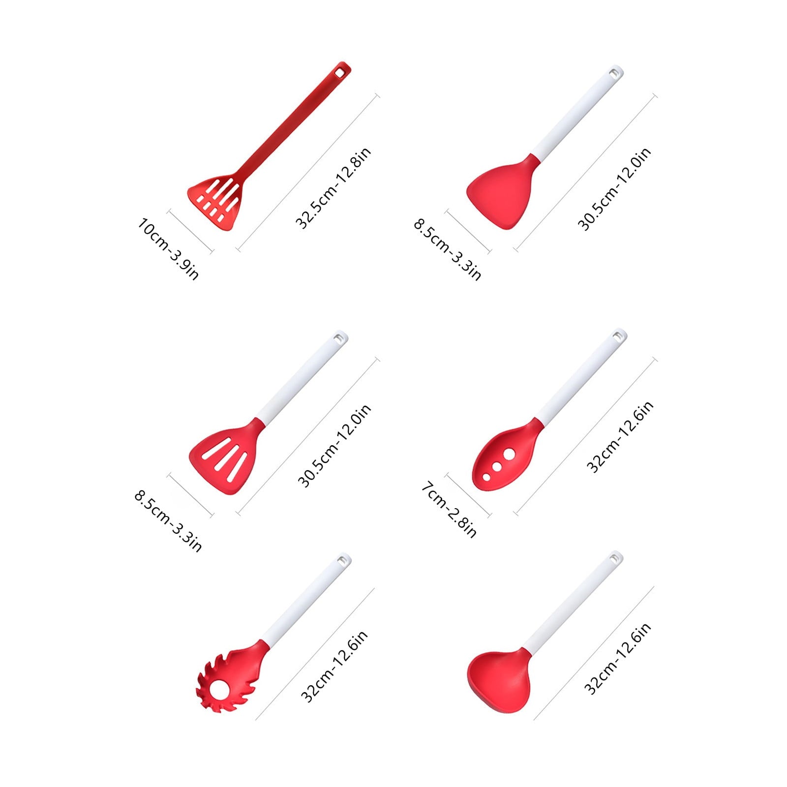 6 Pcs Silicone Cooking Utensils Set, Non Scratch & Non Stick Cooking Utensils Set Heat Resistant Cookware Kitchen Gad... - Image 3
