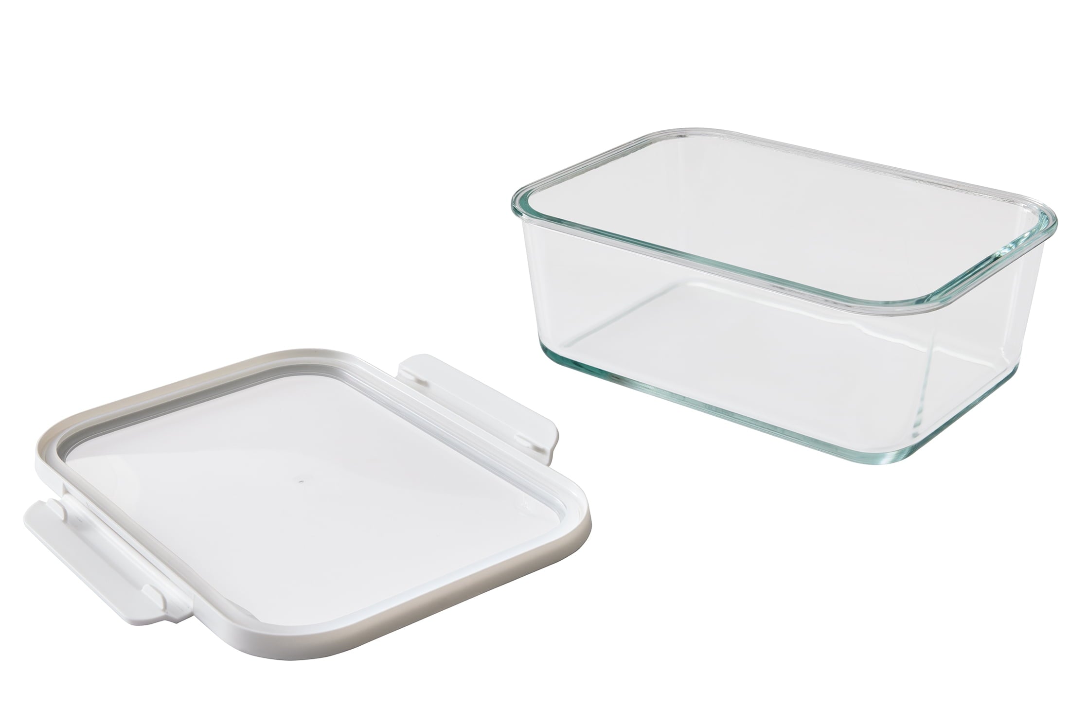 10Cup Rectangle Glass Food Storage Container with Tritan Lid. Set of 1, 2 Pieces, A Practical Choice for Dry Goods an... - Image 5