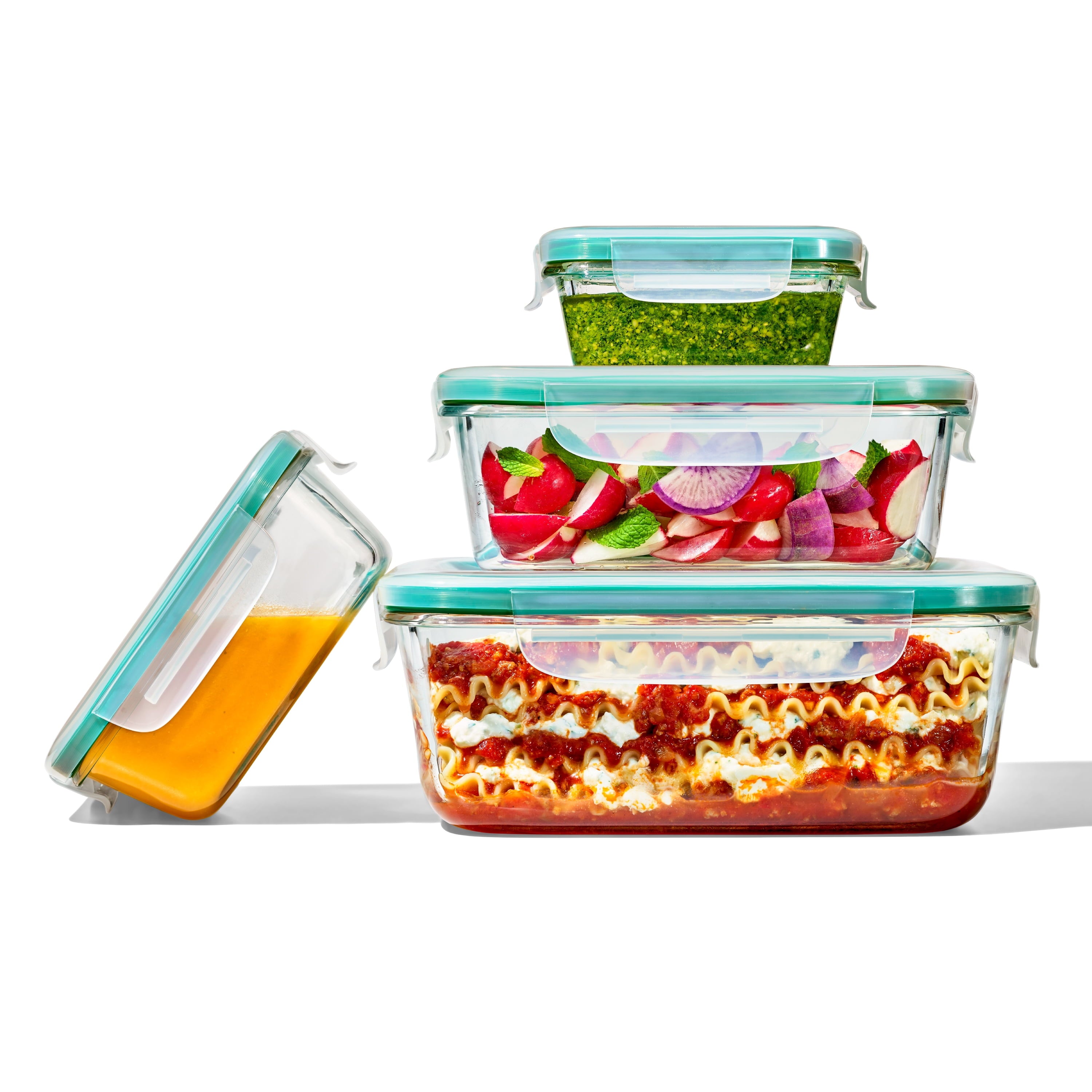 Seal 8-Piece Everyday Glass Container Set, Well Suited to Refrigerator Organization and Meal Prep - Image 2