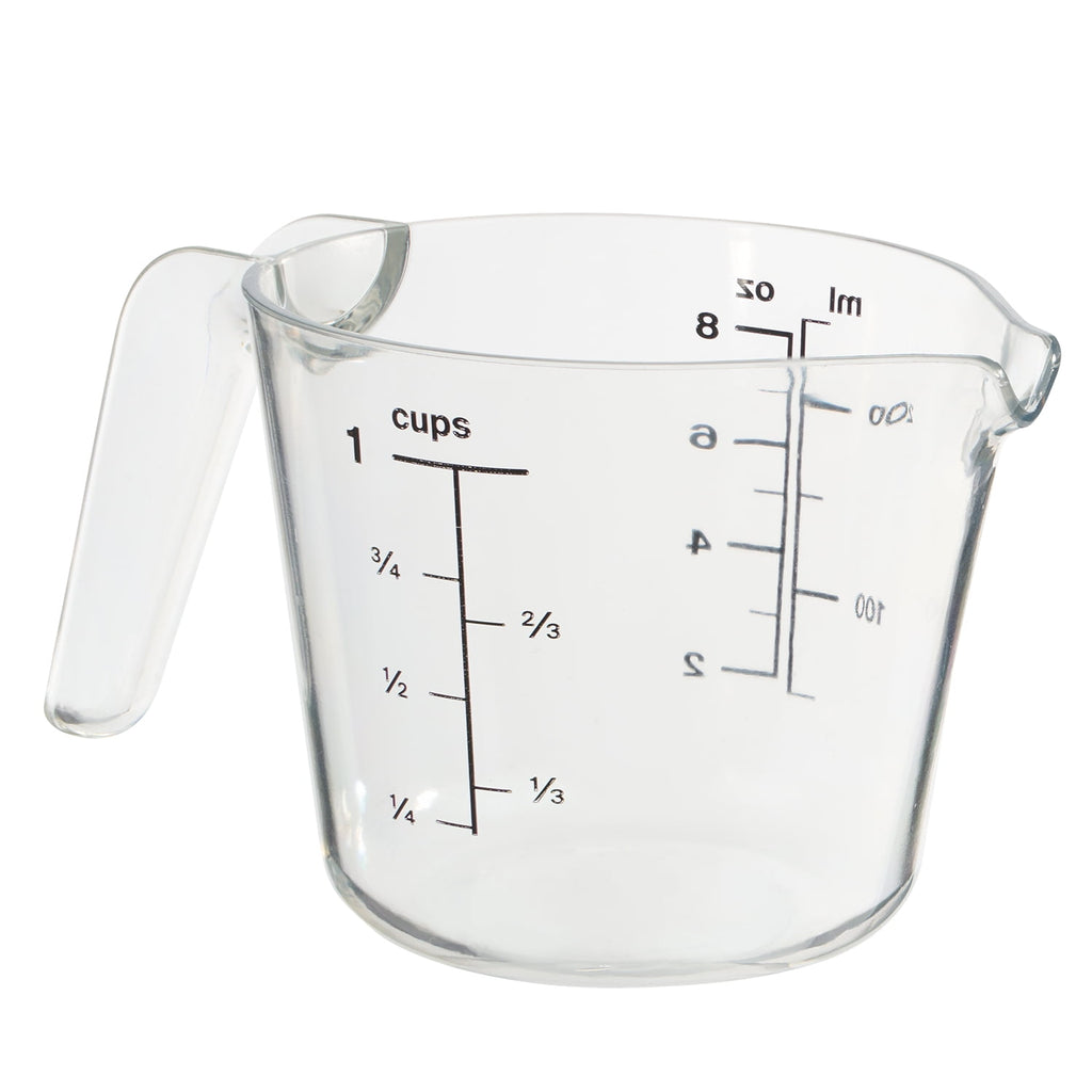 1 Cup Large Spout Plastic Measuring Cup, Clear - Image 2