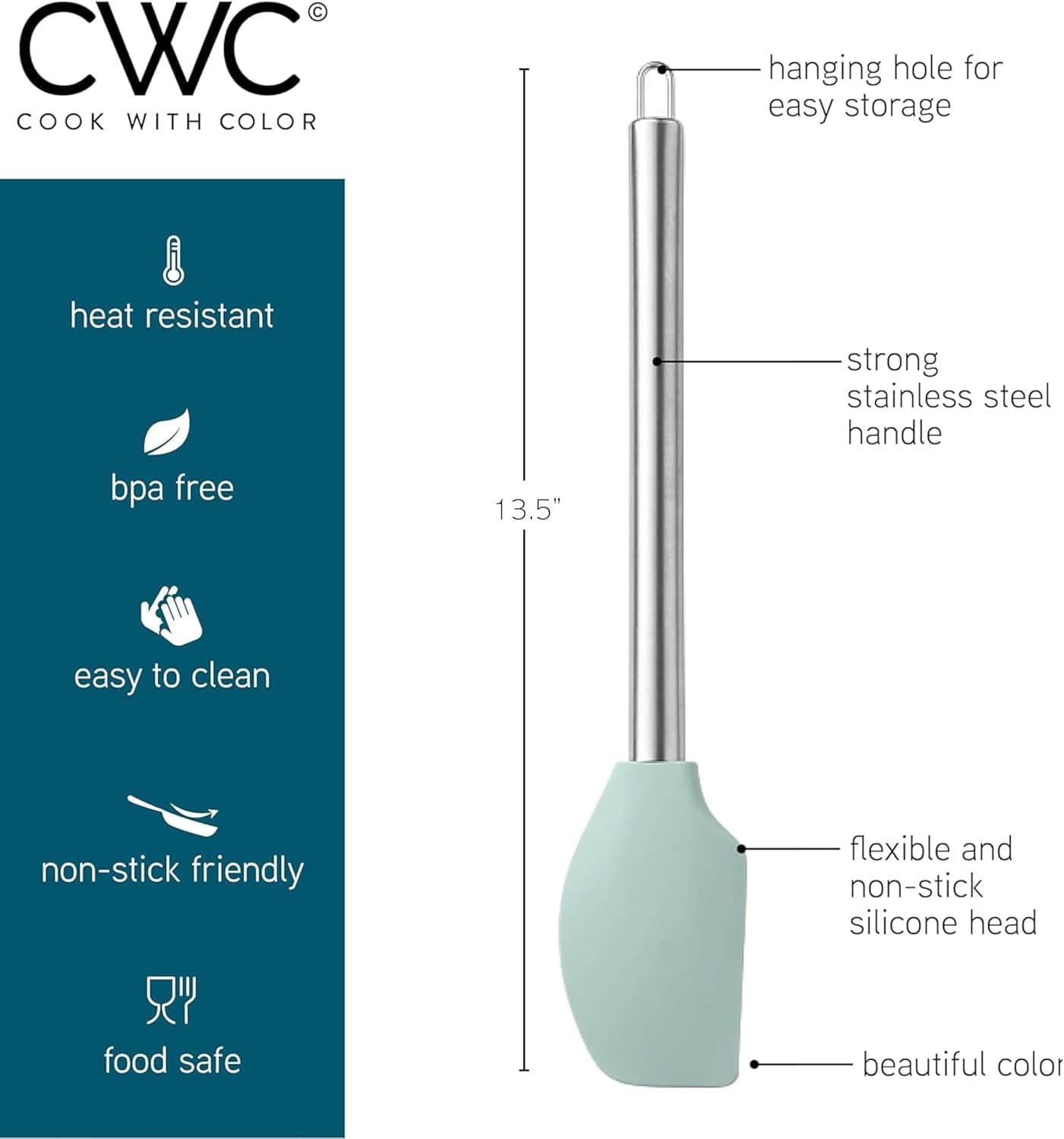 Silicone Cooking Utensils, Kitchen Utensil Set, Easy to Clean Silicone Kitchen Utensils, Cooking Utensils for Nonstic... - Image 5
