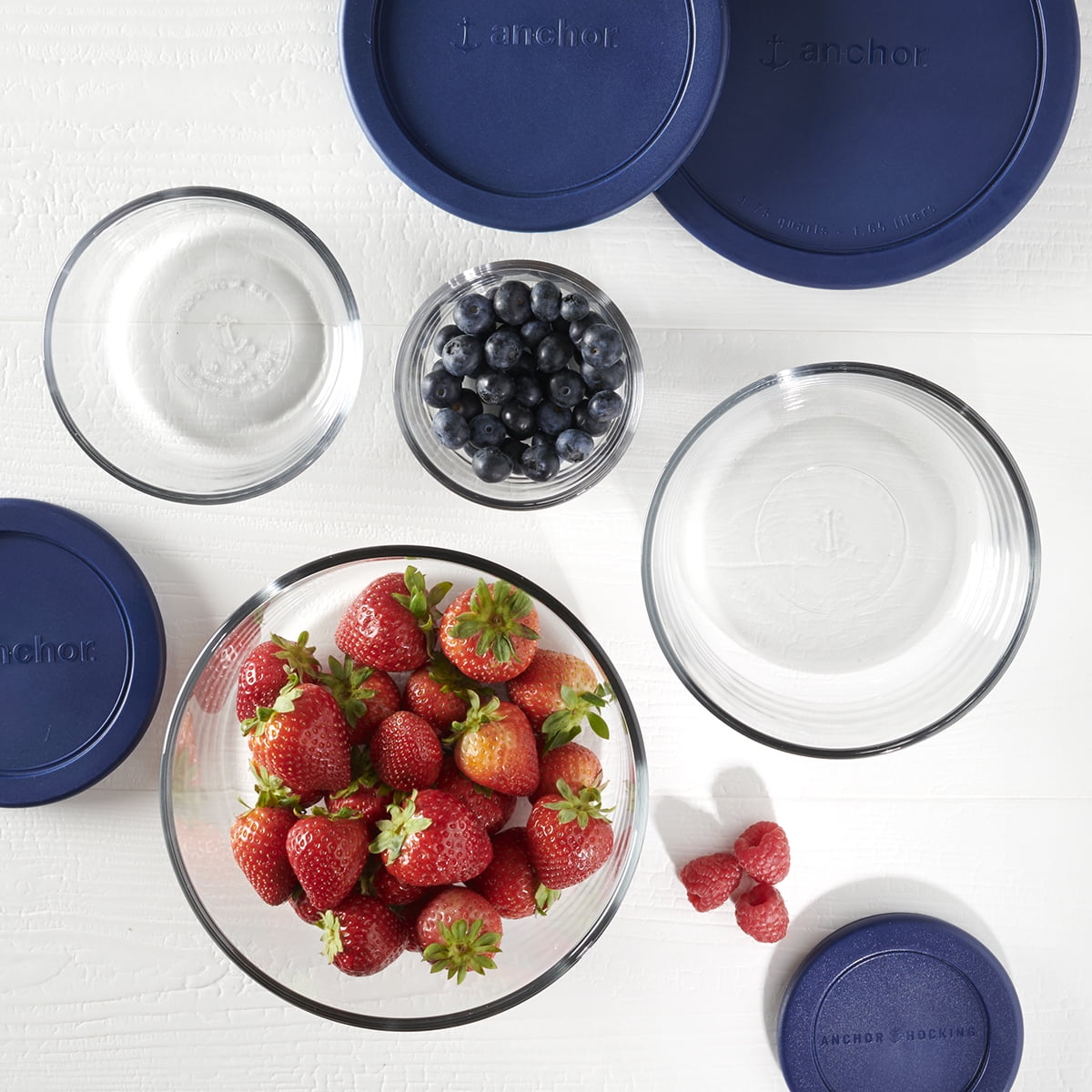Anchor Hocking Glass Food Storage Containers with Lids, 8 Piece Set - Image 4