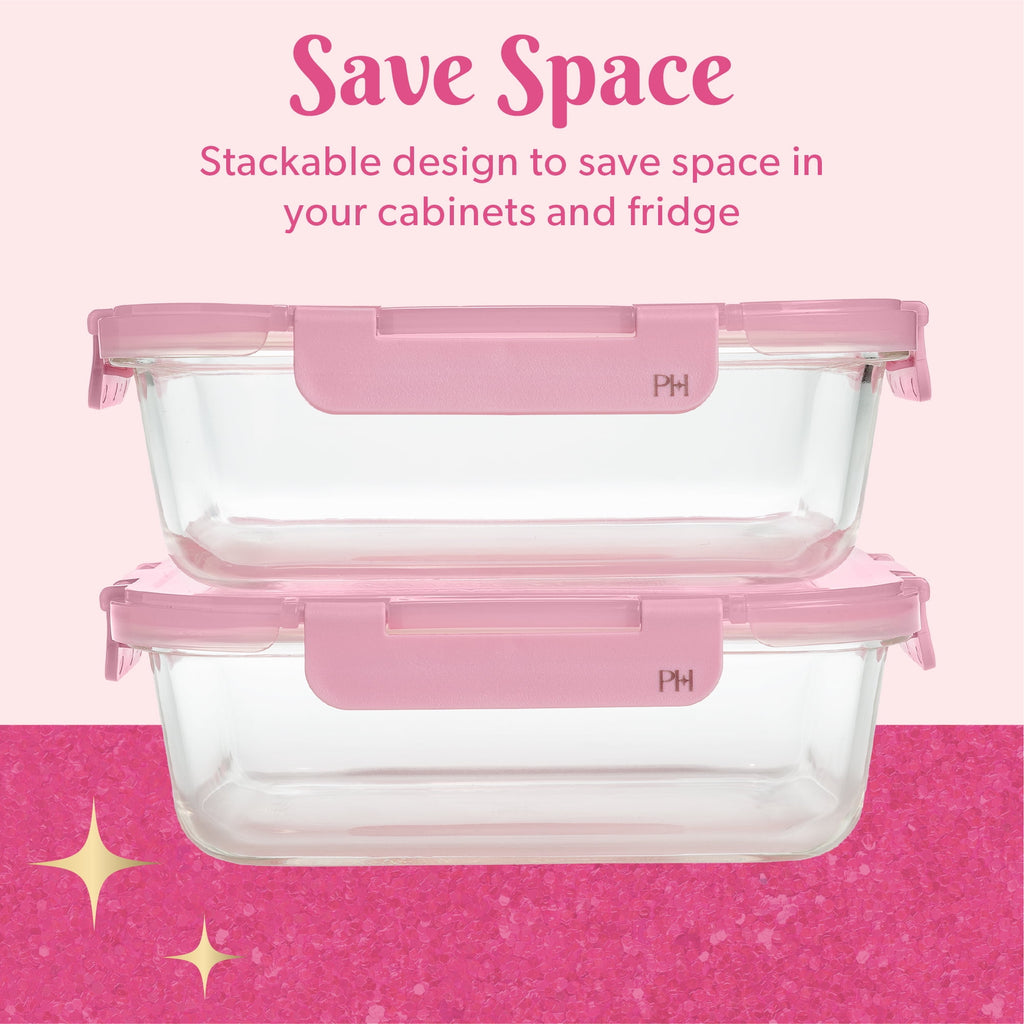 2-Piece Glass Food Storage Containers with Lids for Meal Prep, Microwave & Dishwasher Safe, Leak-Proof, 4.3 Cup Capac... - Image 5