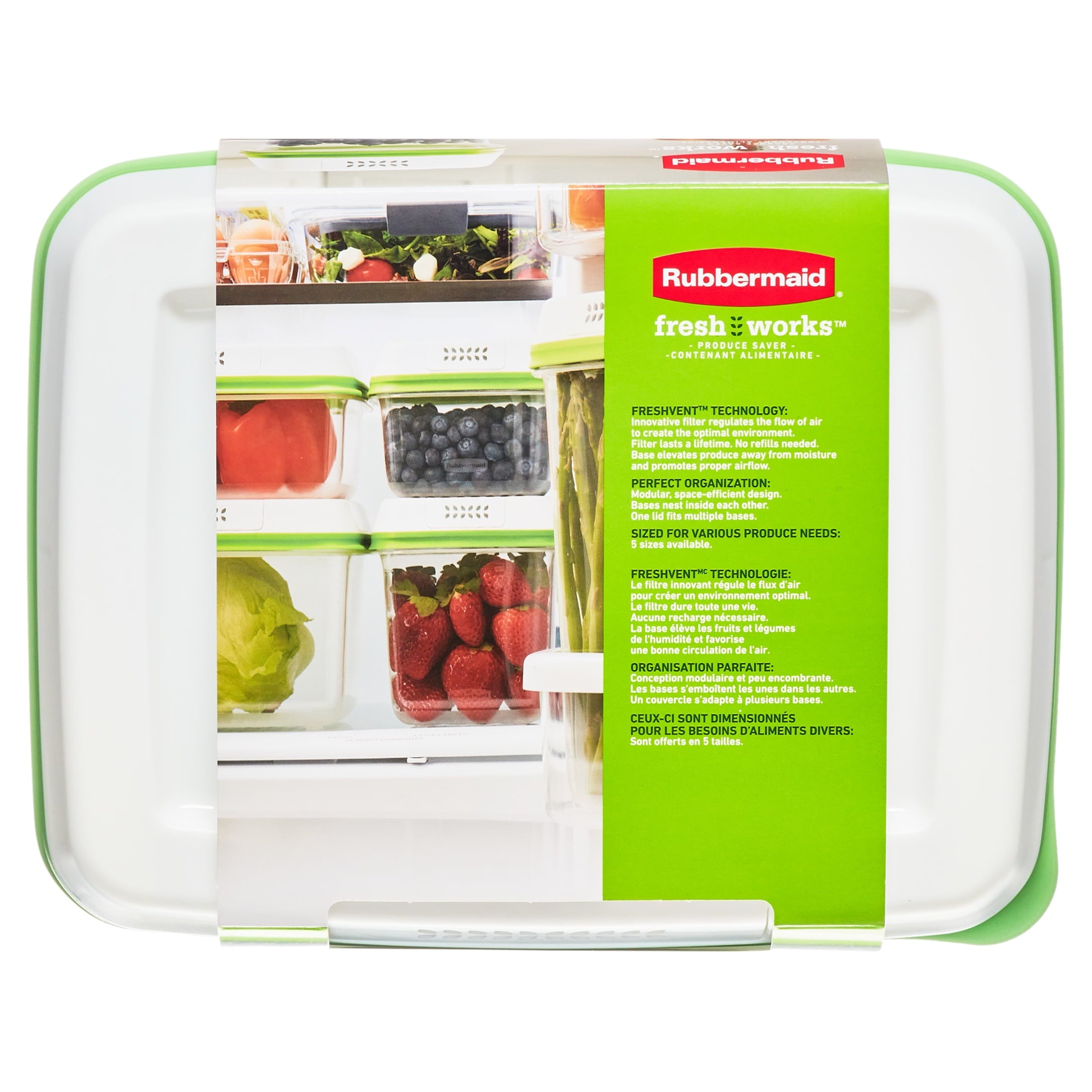 Saver, Medium and Large Plastic Storage Containers, 6-Piece Set - Image 4