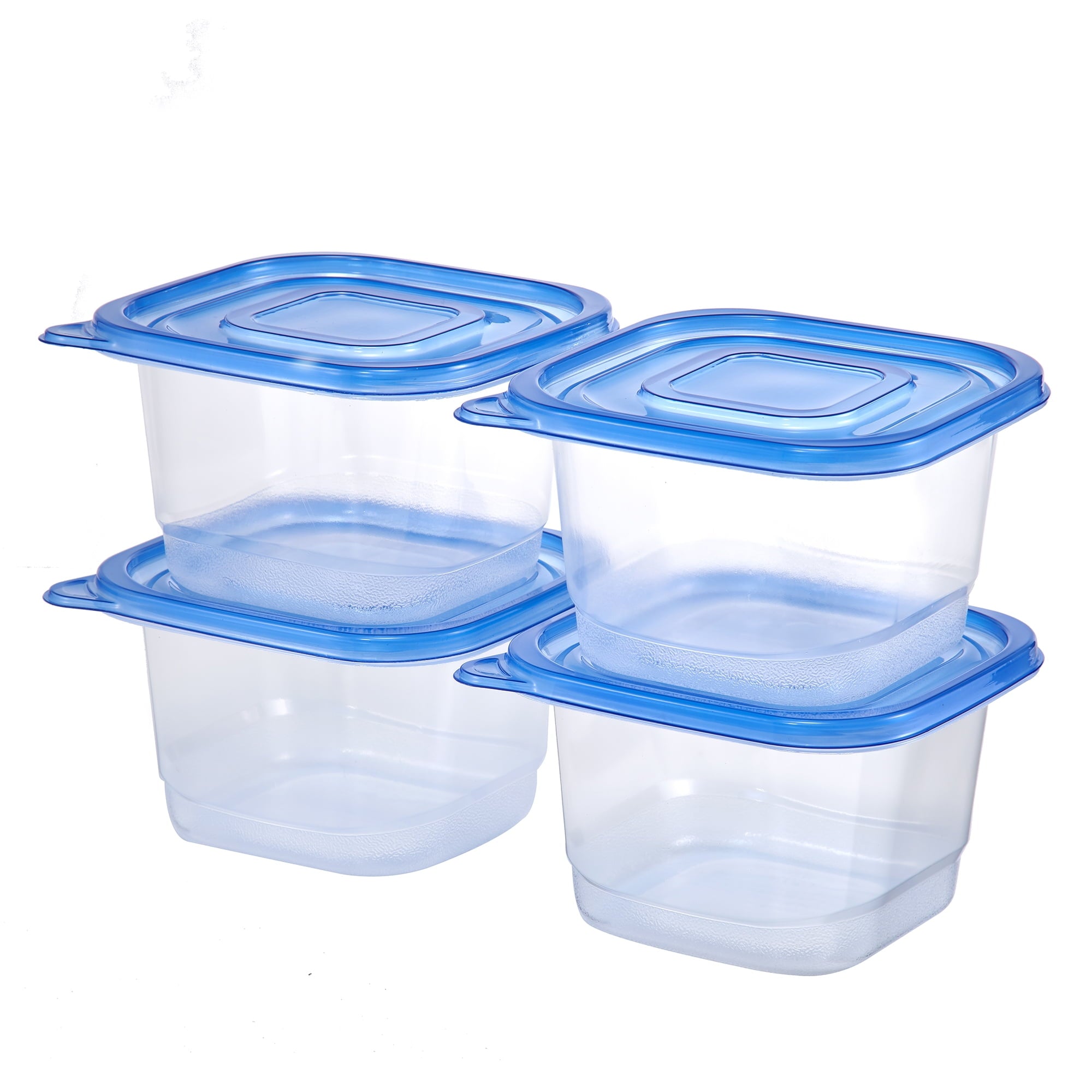 (3 pack) Mainstays 4 Pack 4.4Cup Plastic Square Food Storage Container - Image 2