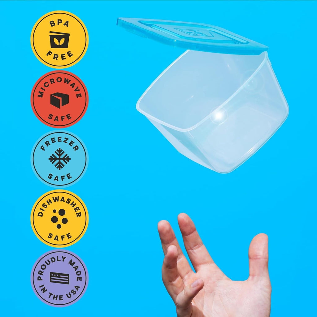 with Attached - 7 Pack - Free Plastic, Leakproof for Food and Essentials - Image 3