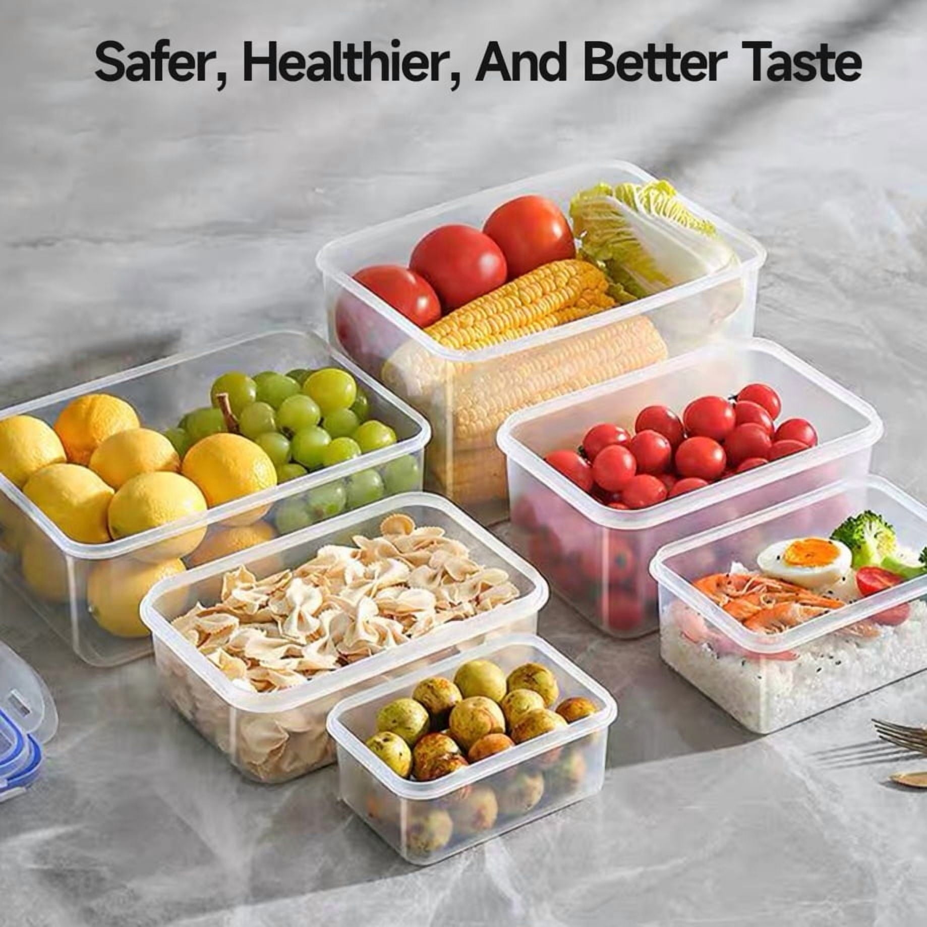 50 Piece Variety Pack Food Storage Containers with Lids - Plastic Leak-Proof BPA-Free - Food Meal Prep Tupperware (24... - Image 4