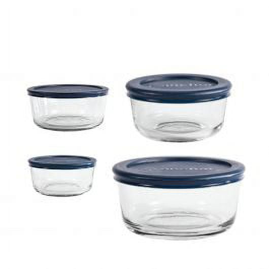 Anchor Hocking Glass Food Storage Containers with Lids, 8 Piece Set - Image 2
