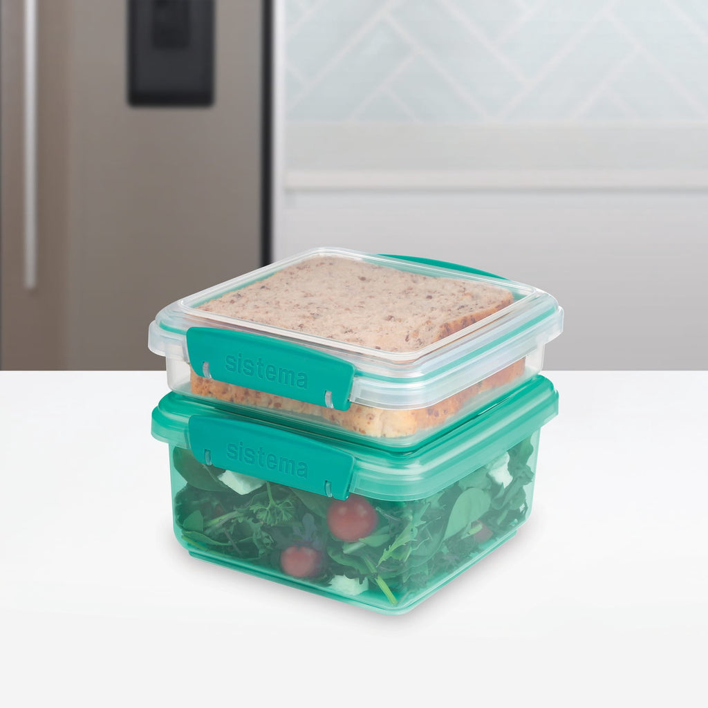 Lunch Plus wh Sandwich Plastic Food Storage Containers, Set of 2 - Image 3