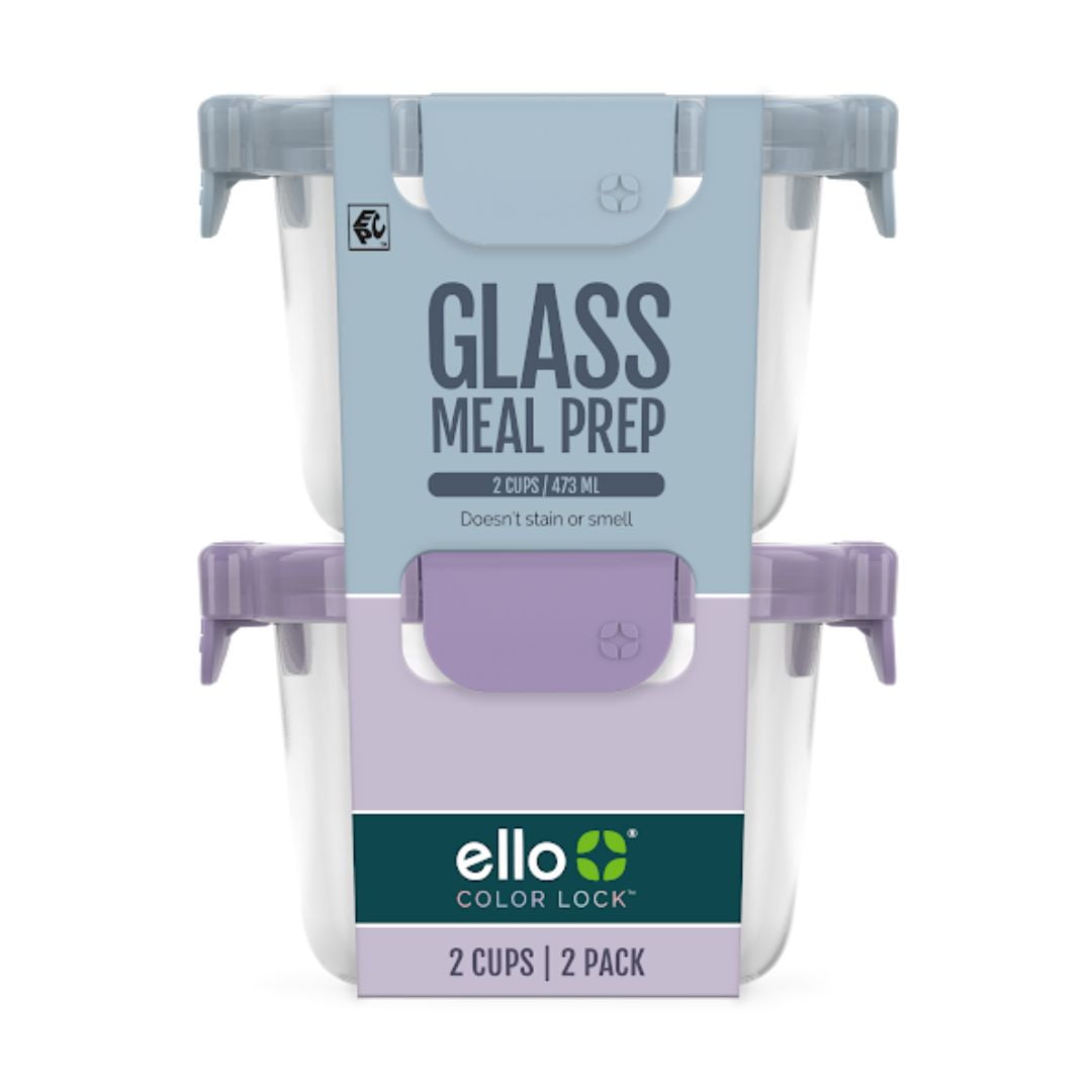 Color Lock Clear Glass Leak-Proof Food Storage Container (2 Count) - Image 4