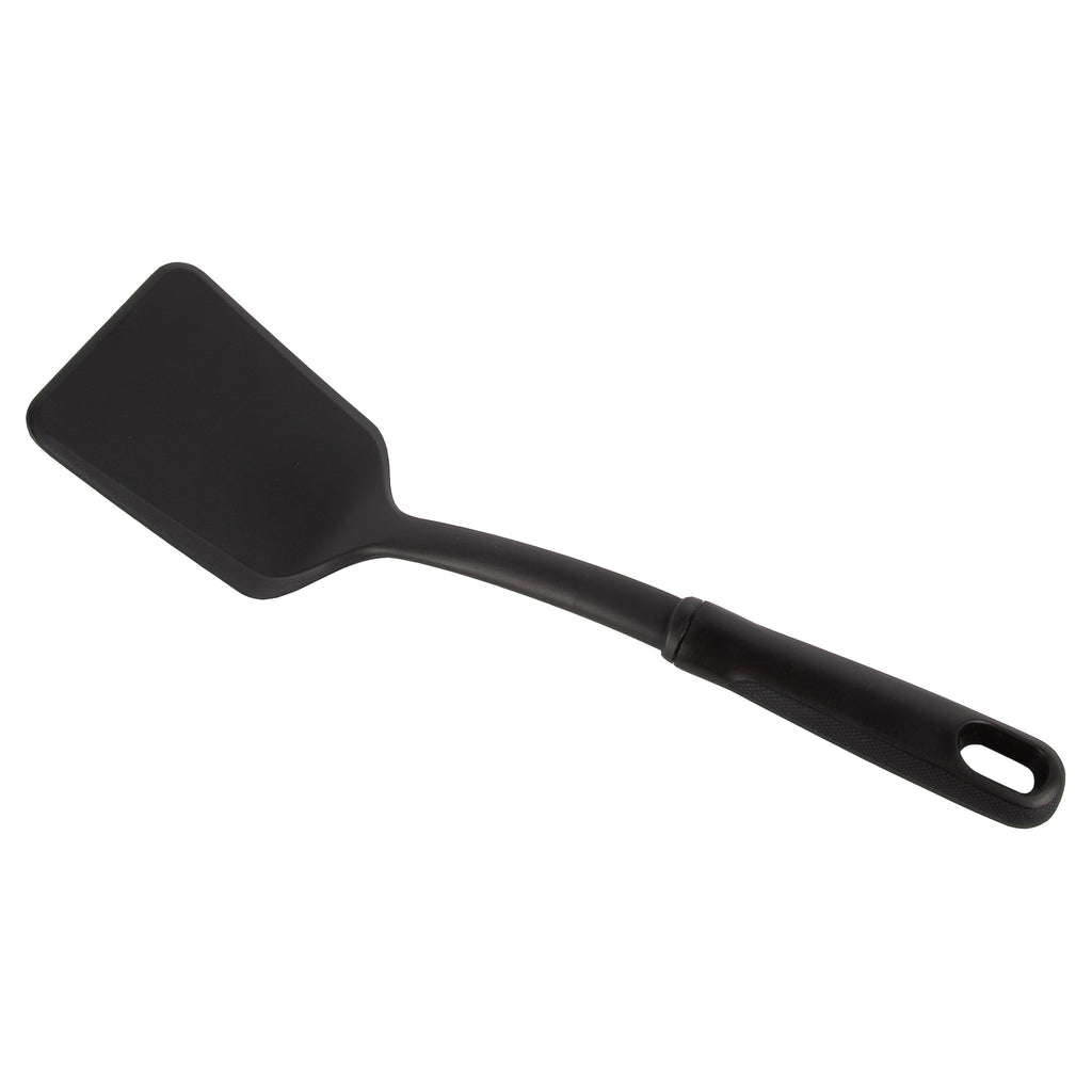 (8 pack) Mainstays Solid Kitchen Turner, Nylon, Black, Diamond Pattern Handle - Image 4