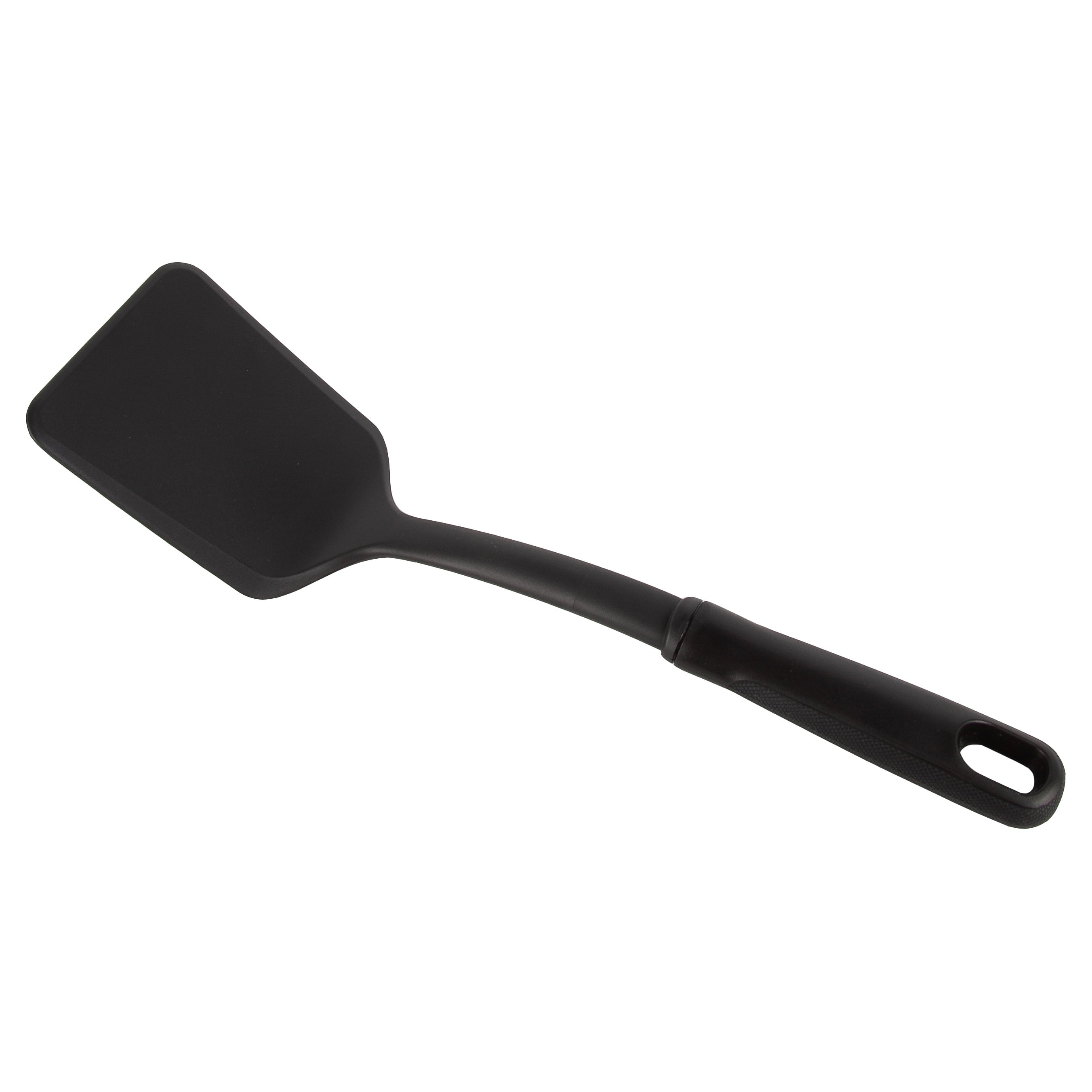 (8 pack) Mainstays Solid Kitchen Turner, Nylon, Black, Diamond Pattern Handle - Image 4