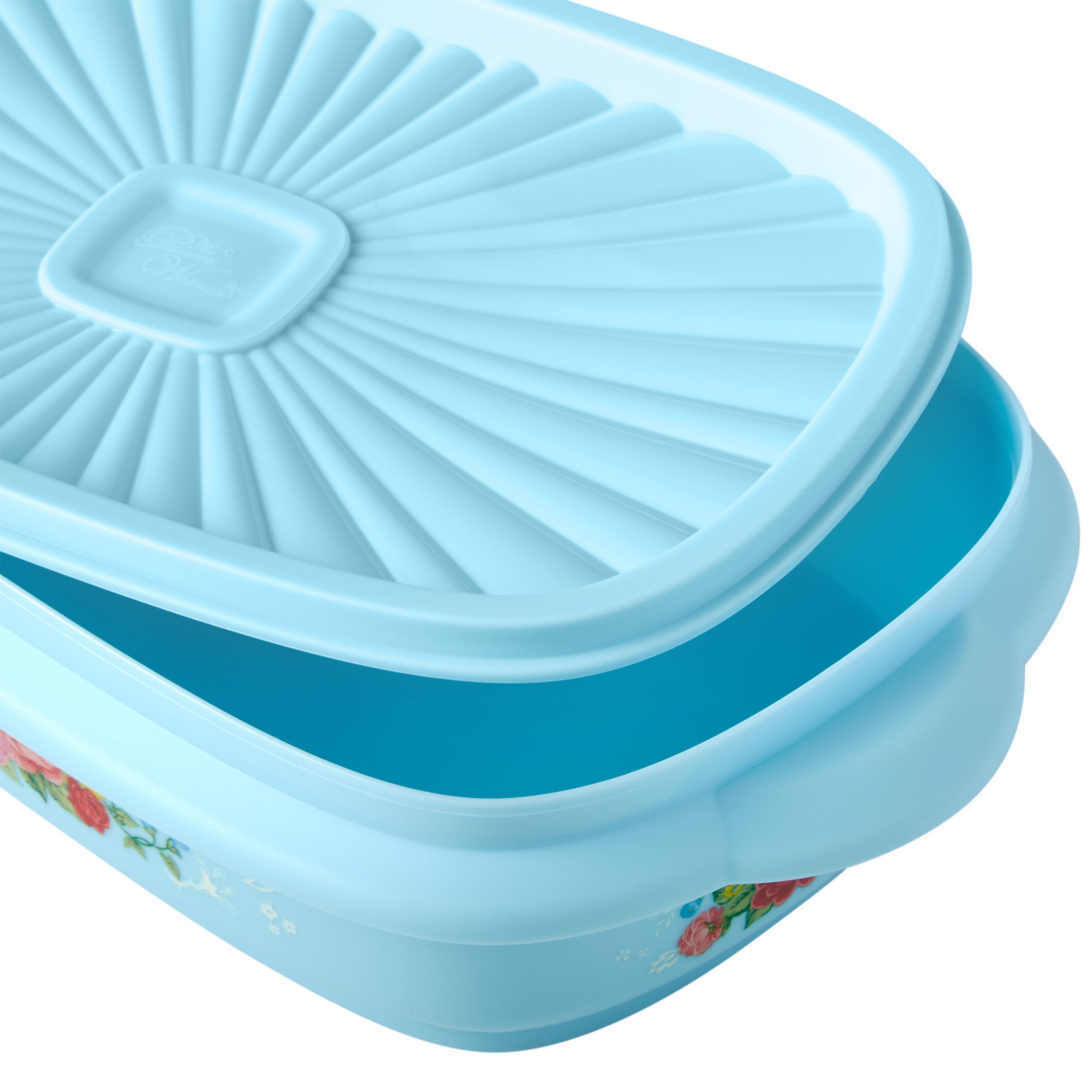 20 Piece Plastic Food Storage Container Variety Set, Sweet Rose - Image 2