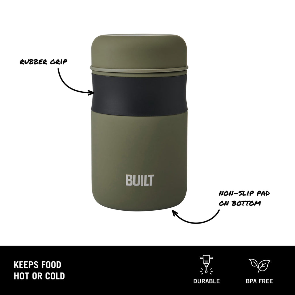16 oz Double-Wall Vacuum Insulated Food Jar, Sage Green - Image 5