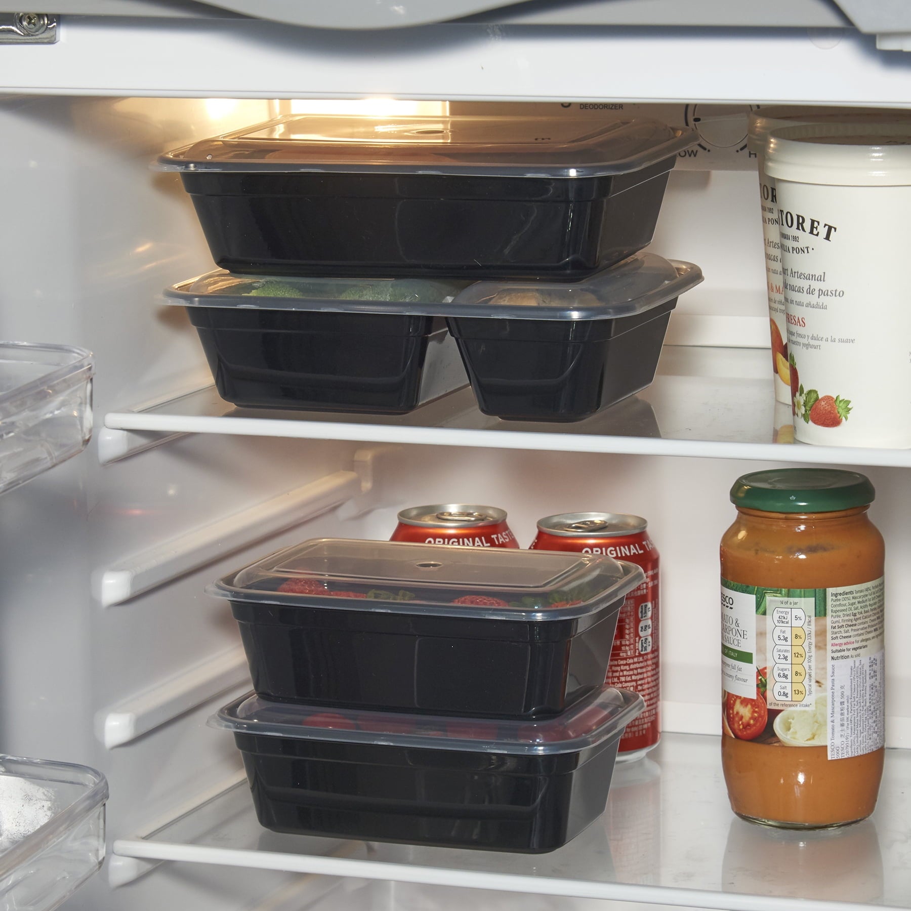 15-Pack Prep Containers with 2 Compartments and Lids, BPA-Free, Leak-Resistant, Microwave and Dishwasher Safe, Best U... - Image 5
