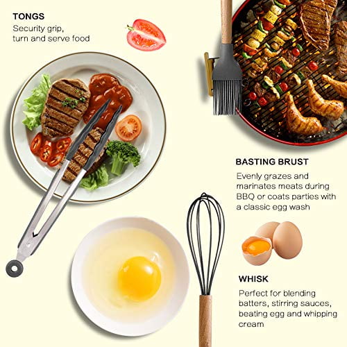 Smasener Premium Silicone Kitchen Utensil Set, 13 pcs - Image 6