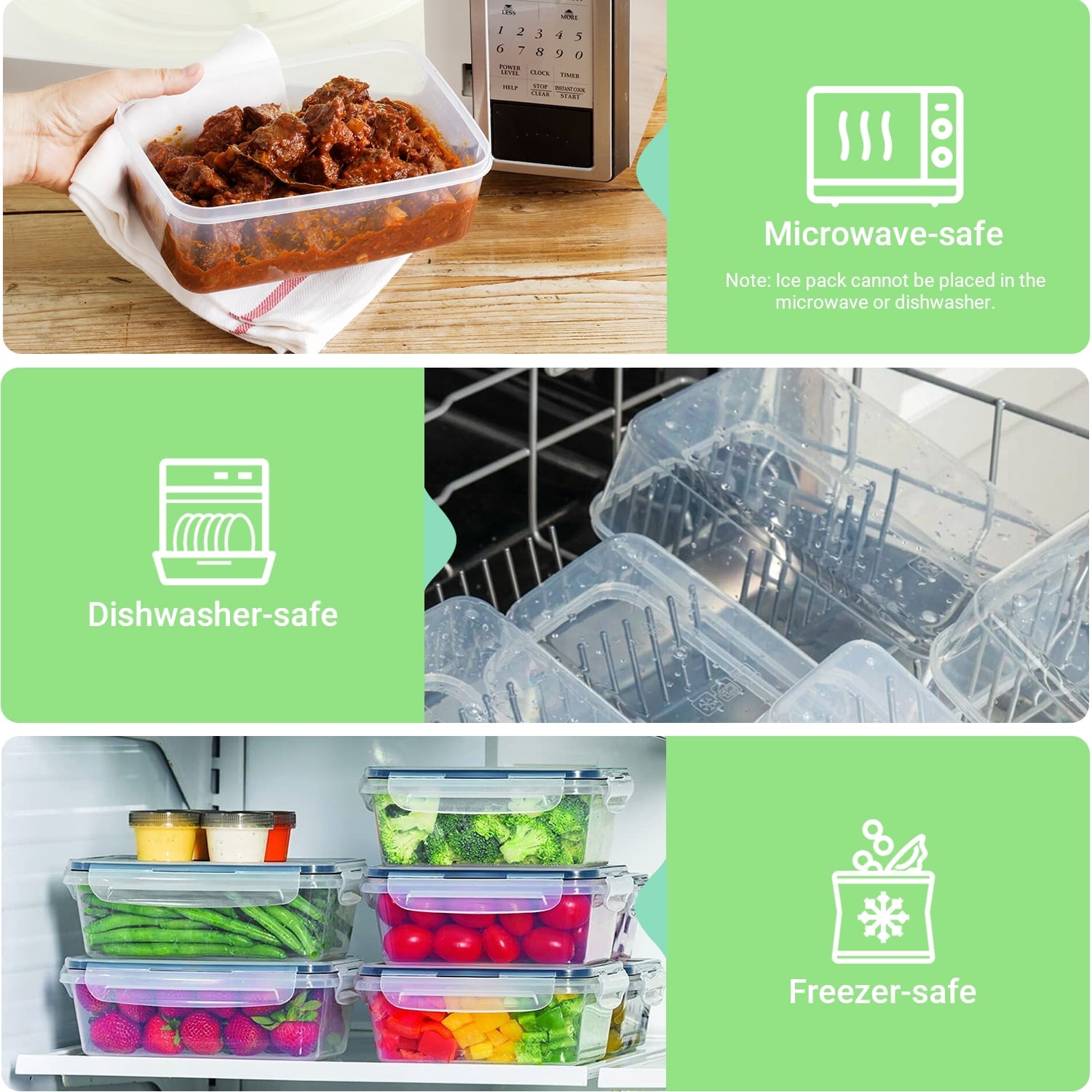 Containers with Airtight Lids: 52 PCS Kitchen Containers for Pantry Organizers and , BPA-Free Meal Prep Container wit... - Image 5