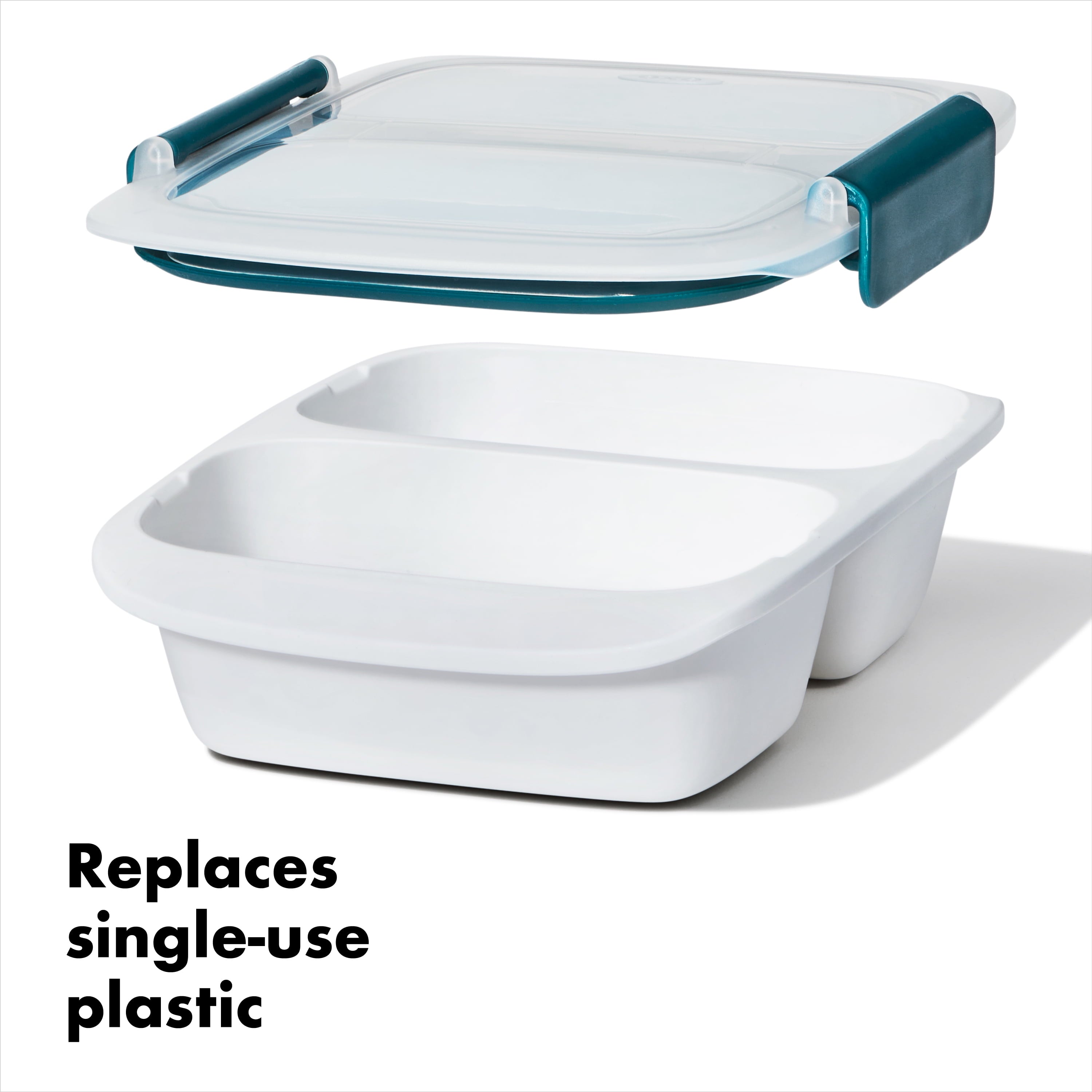 and Go 2 Cup Divided Food Storage Container - Image 2