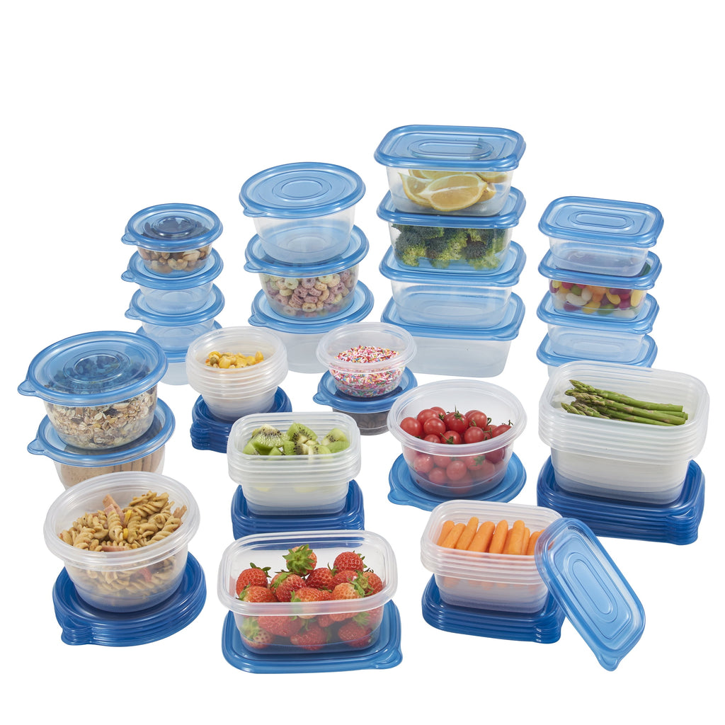 Mainstays Semi Durable 92pc Plastic Food Storage Container set, Ideal Use for Refrigeration Storage and Organization, Meal Prep, and Batch C - Image 4