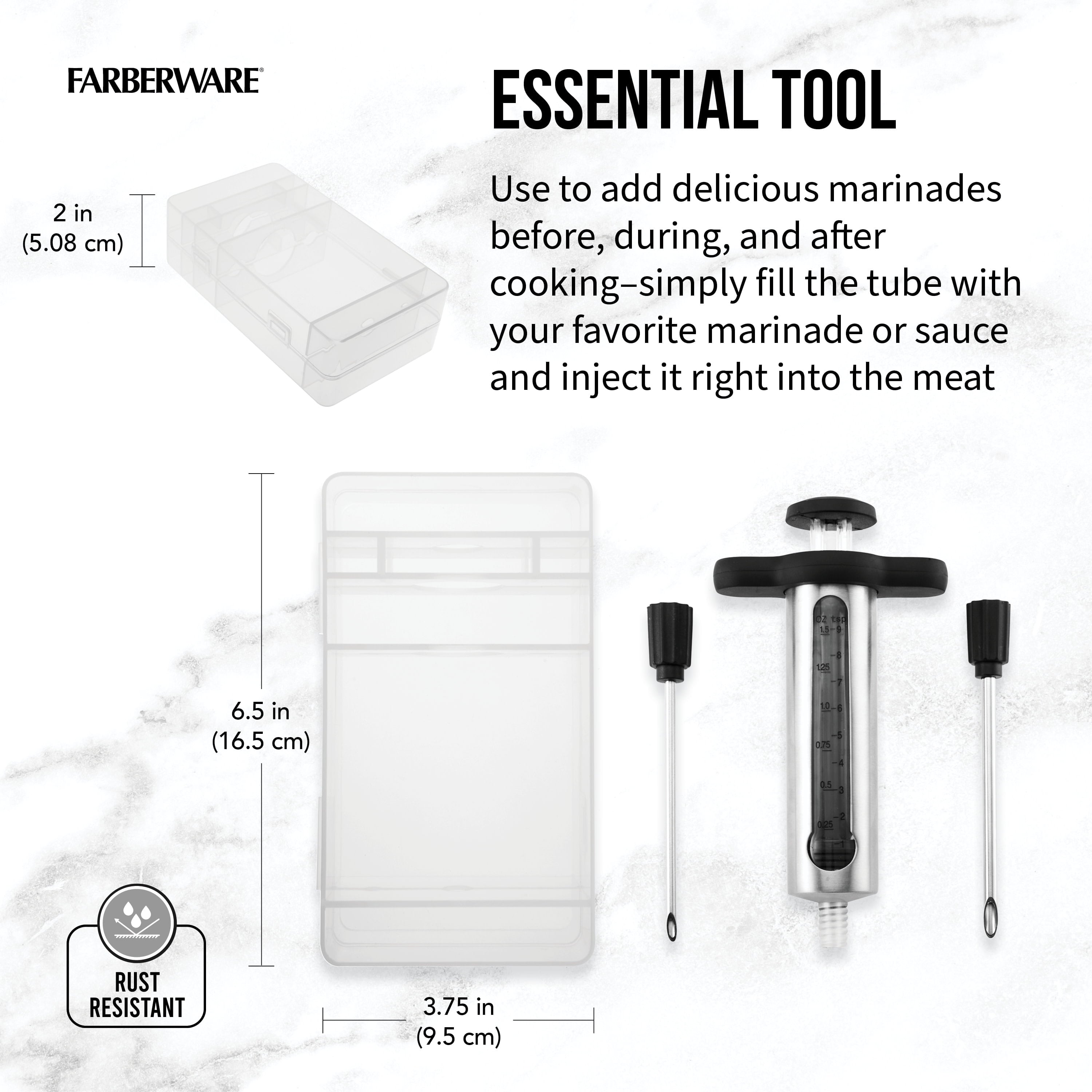 Stainless Steel Flavor Injector Set in Black - Image 4