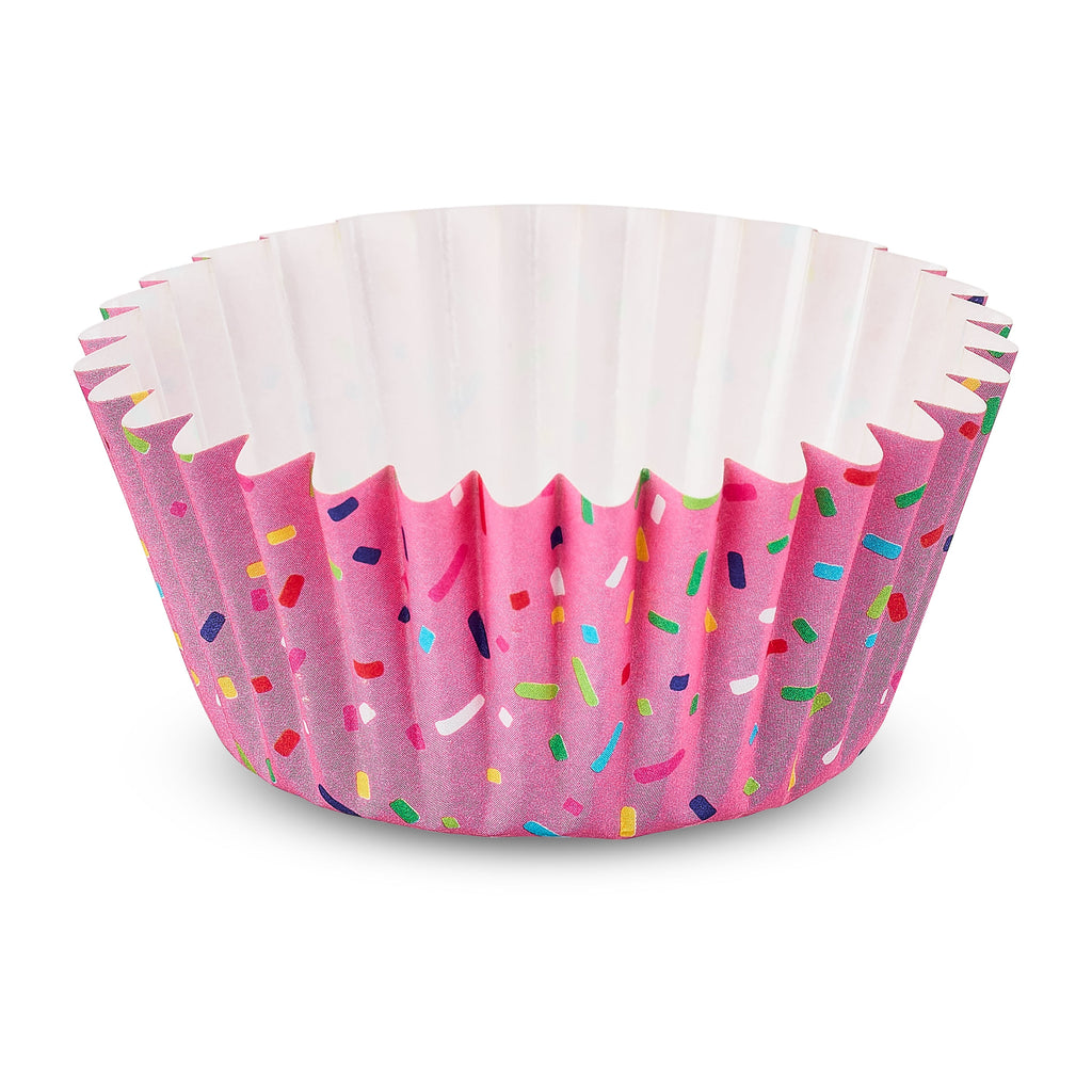 (4 pack) Great Value Pink Sprinkles Greaseproof Cupcake Liners, 24 Count - Image 4