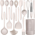 Silicone Cooking Utensils Set - Heat Resistant Kitchen Utensils,Spatula Sets,Turner Tongs,Spoon,Kitchen Utensil Gadge...