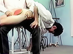 18 year old Steve's Audition - His First OTK Spanking - Big Uncut Boner